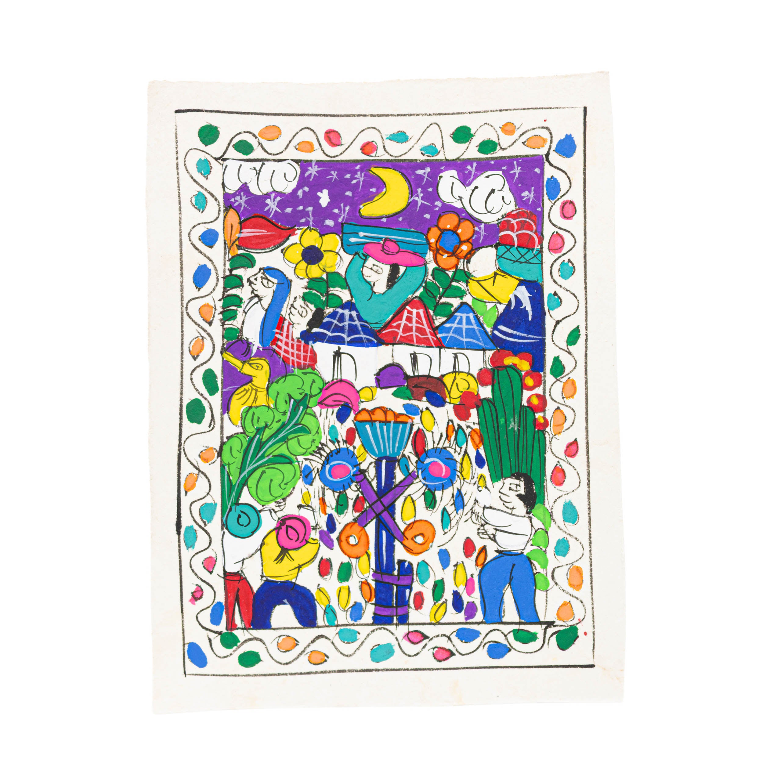 Mini Papel Amate Storytelling Paintings by María