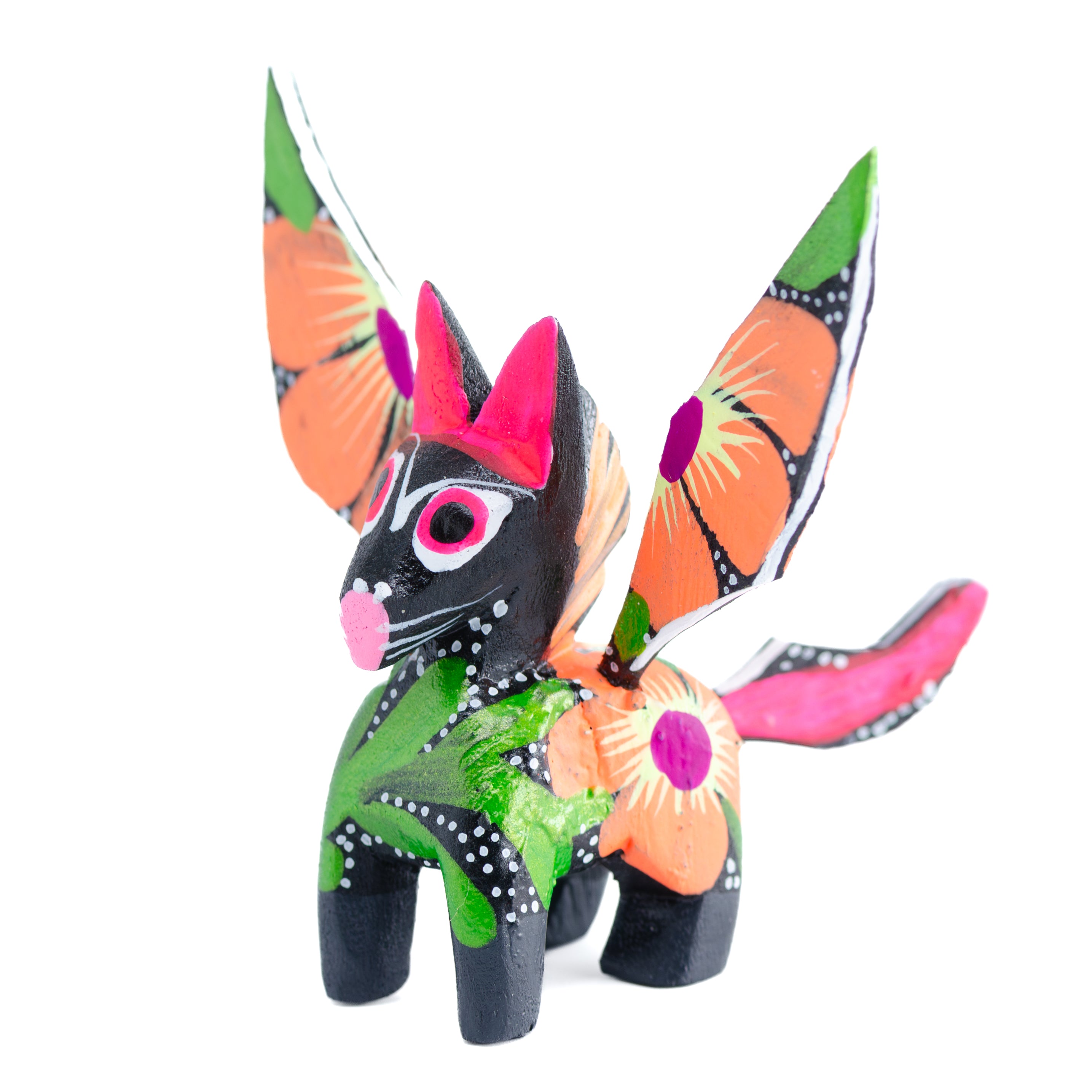 Hand Painted Pegasus Wooden Figurine | Lolo Mexican Mercadito