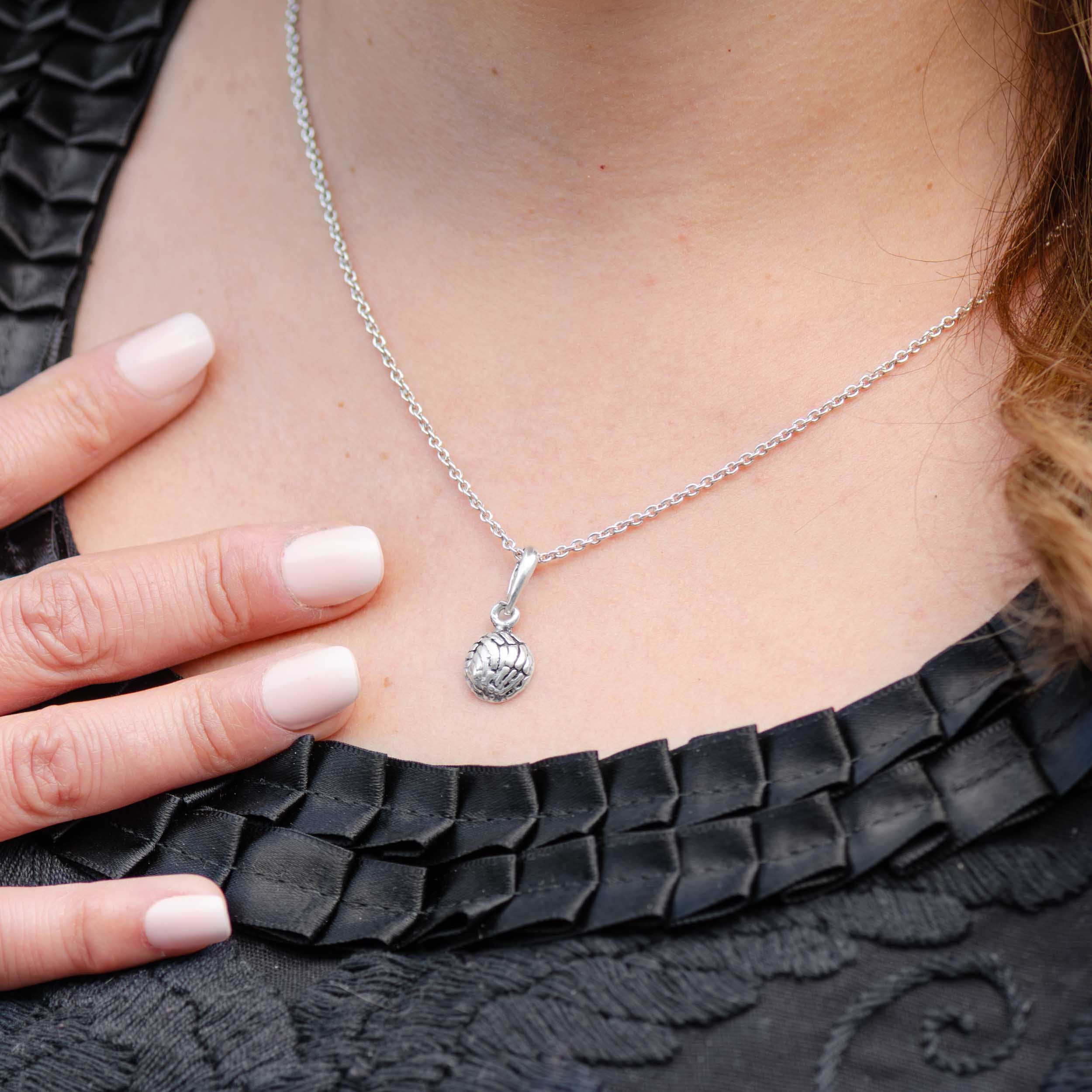 Sterling Silver Concha Pendant