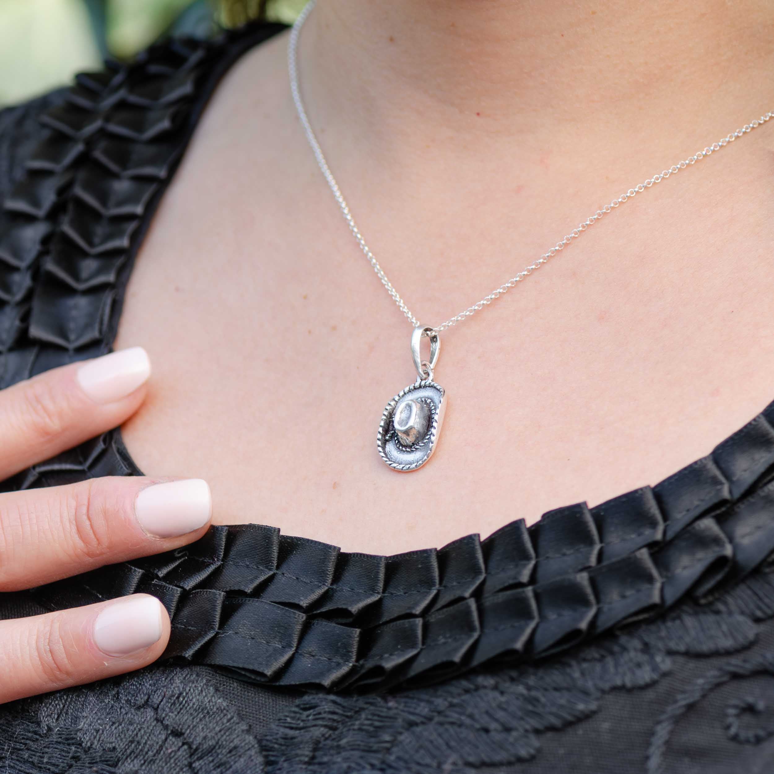 Sterling Silver Sombrero Pendant