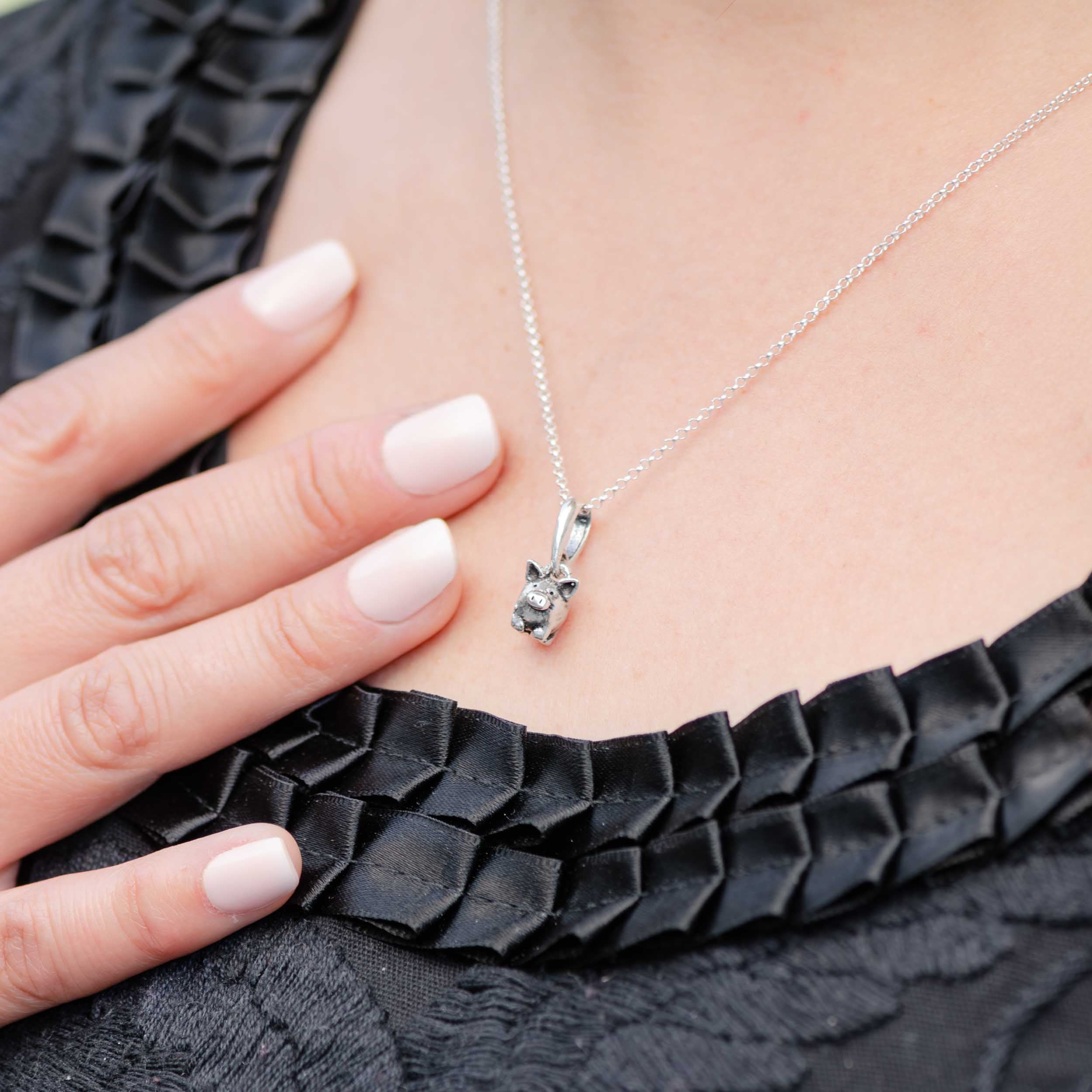 Sterling Silver Cochinito Pendant