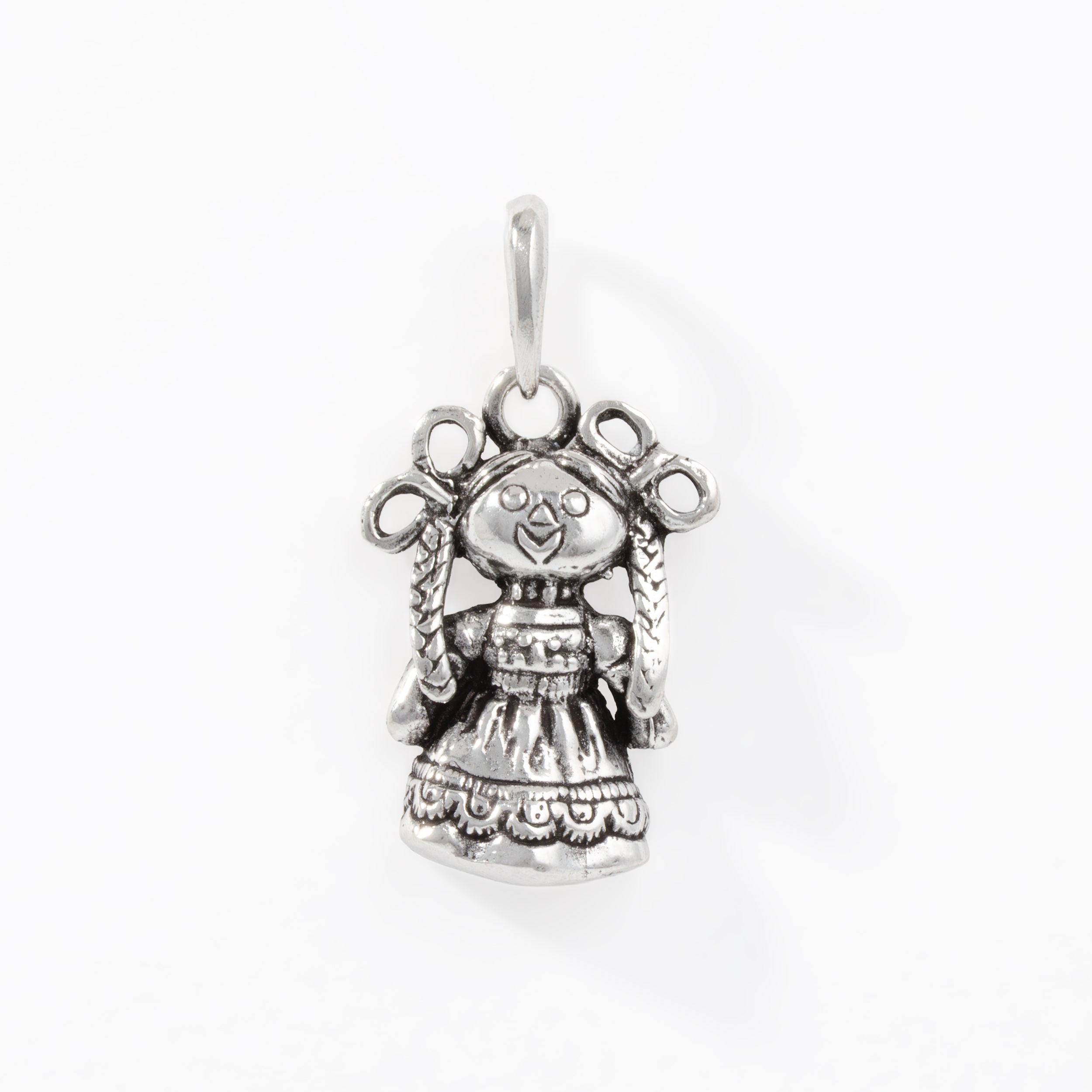 Sterling Silver Small Lele Doll Pendant