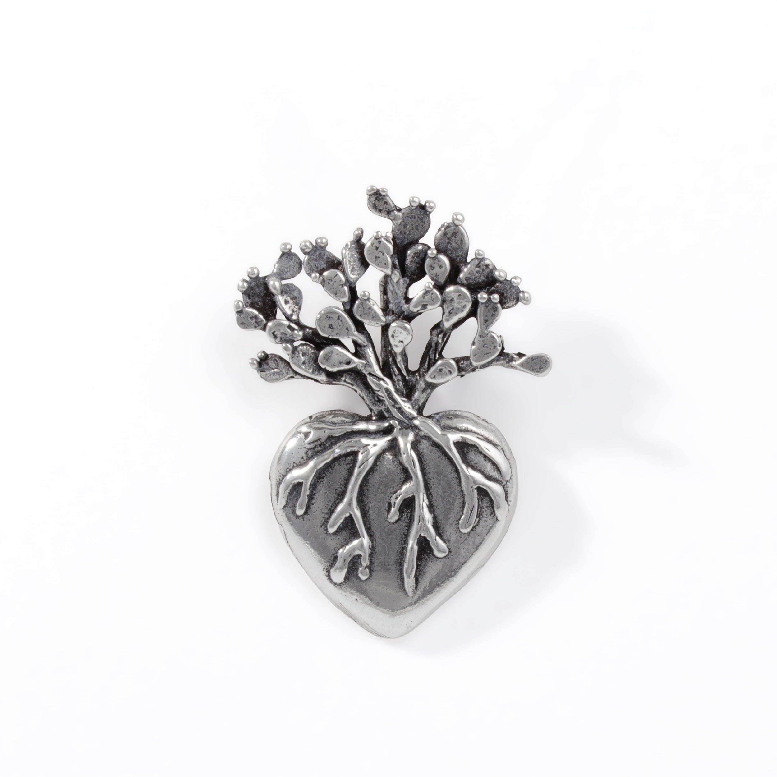 Sterling Silver Las Raíces de Mi Corazón Pendant