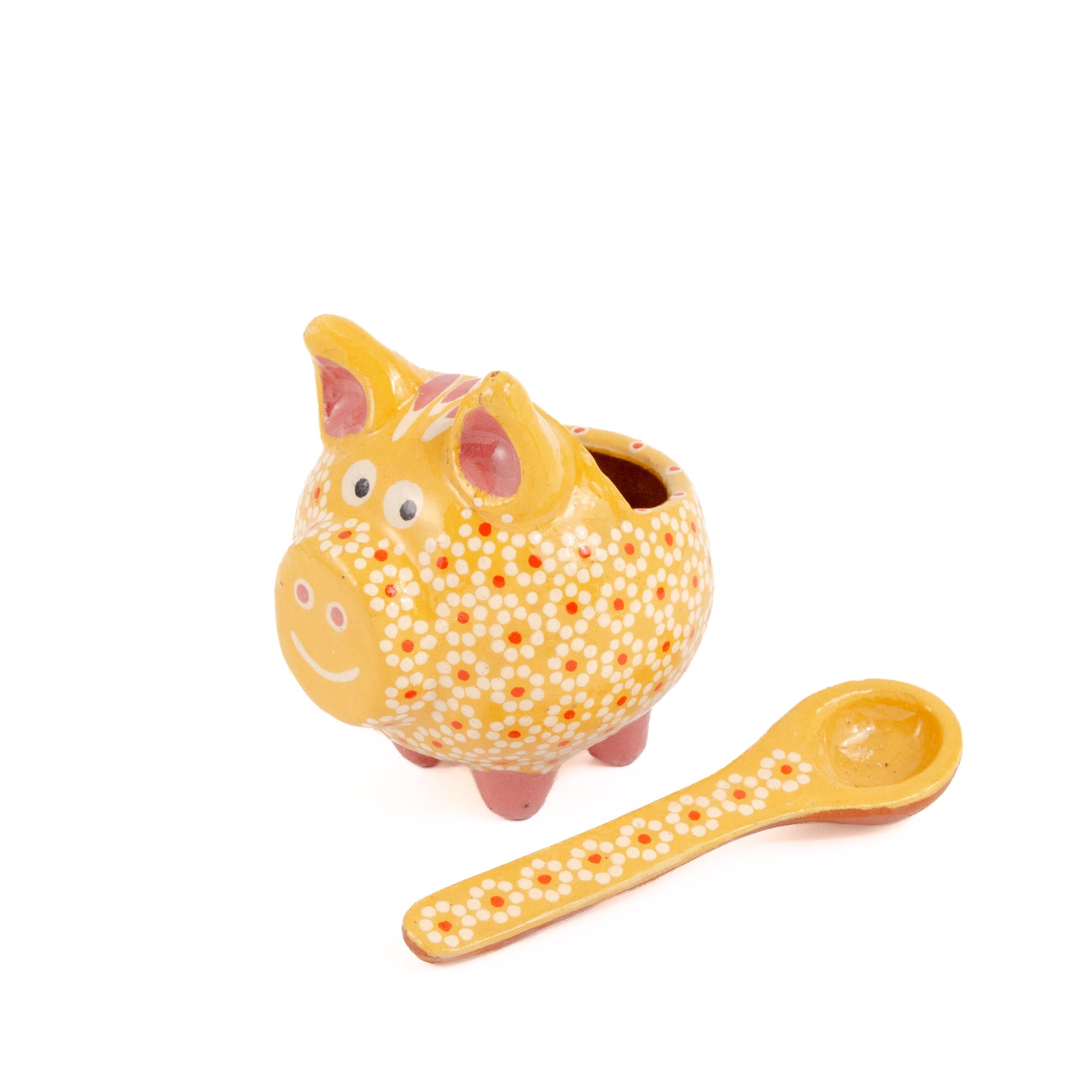 Capula Cochinito Salsero with Spoon