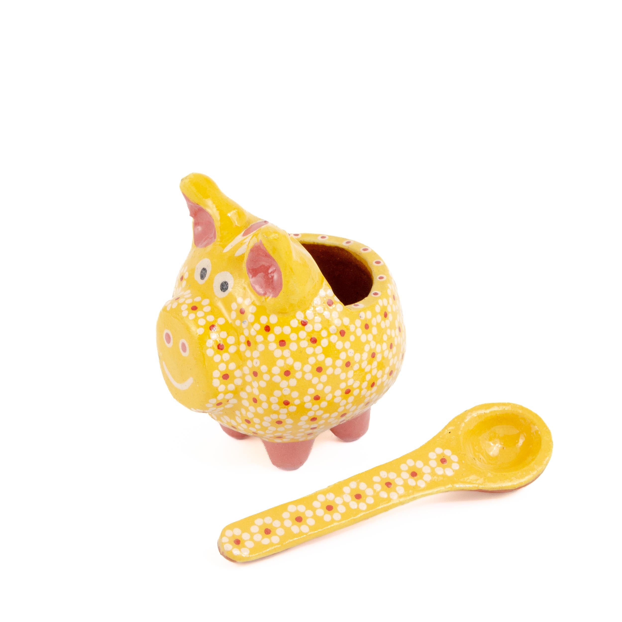 Capula Cochinito Salsero with Spoon