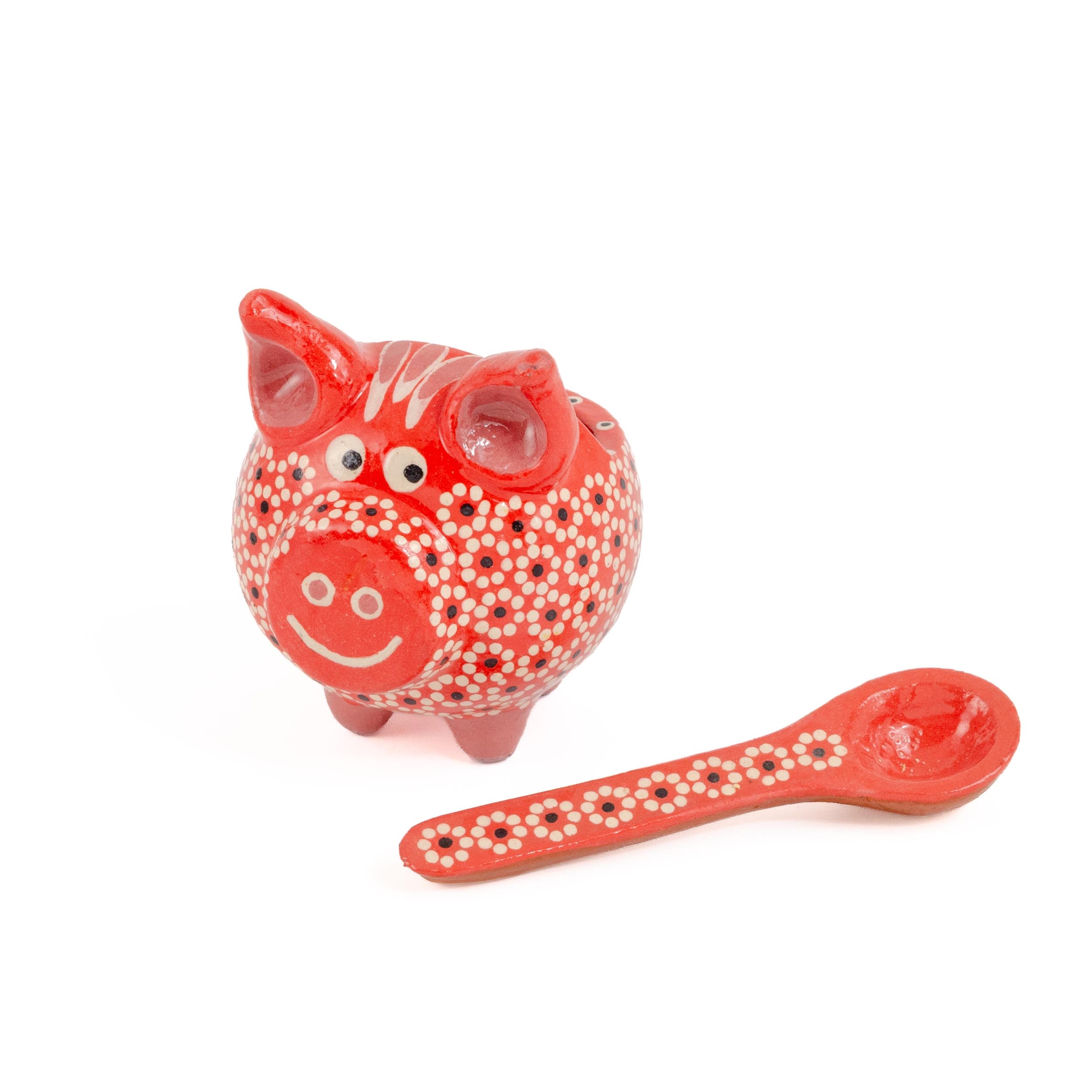 Capula Cochinito Salsero with Spoon