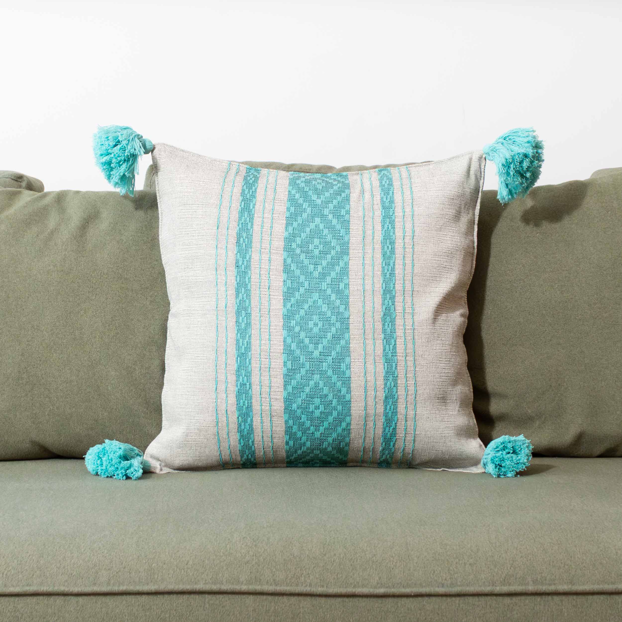 Pedal Loom Textured Lines Pillow Cover, 20" x 20"