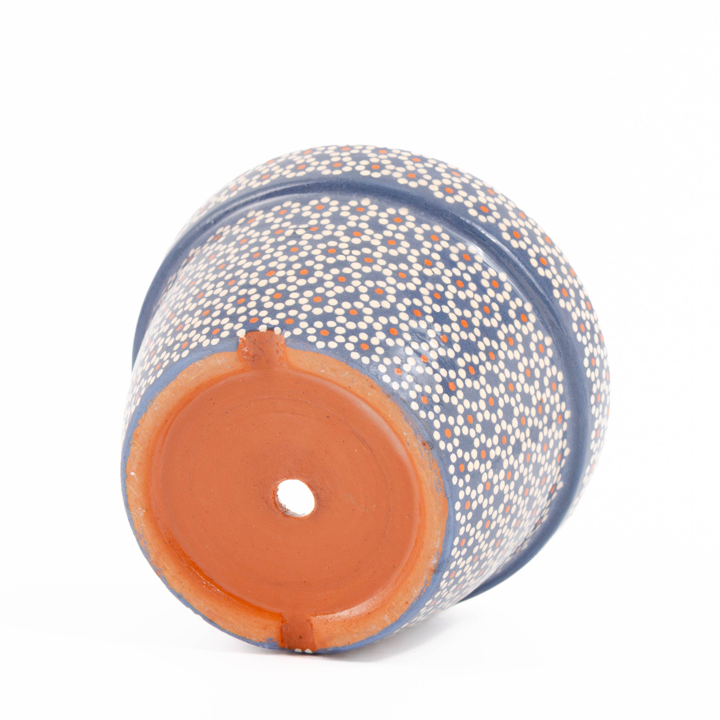 Capula Hand-Painted 4" Clay Planter