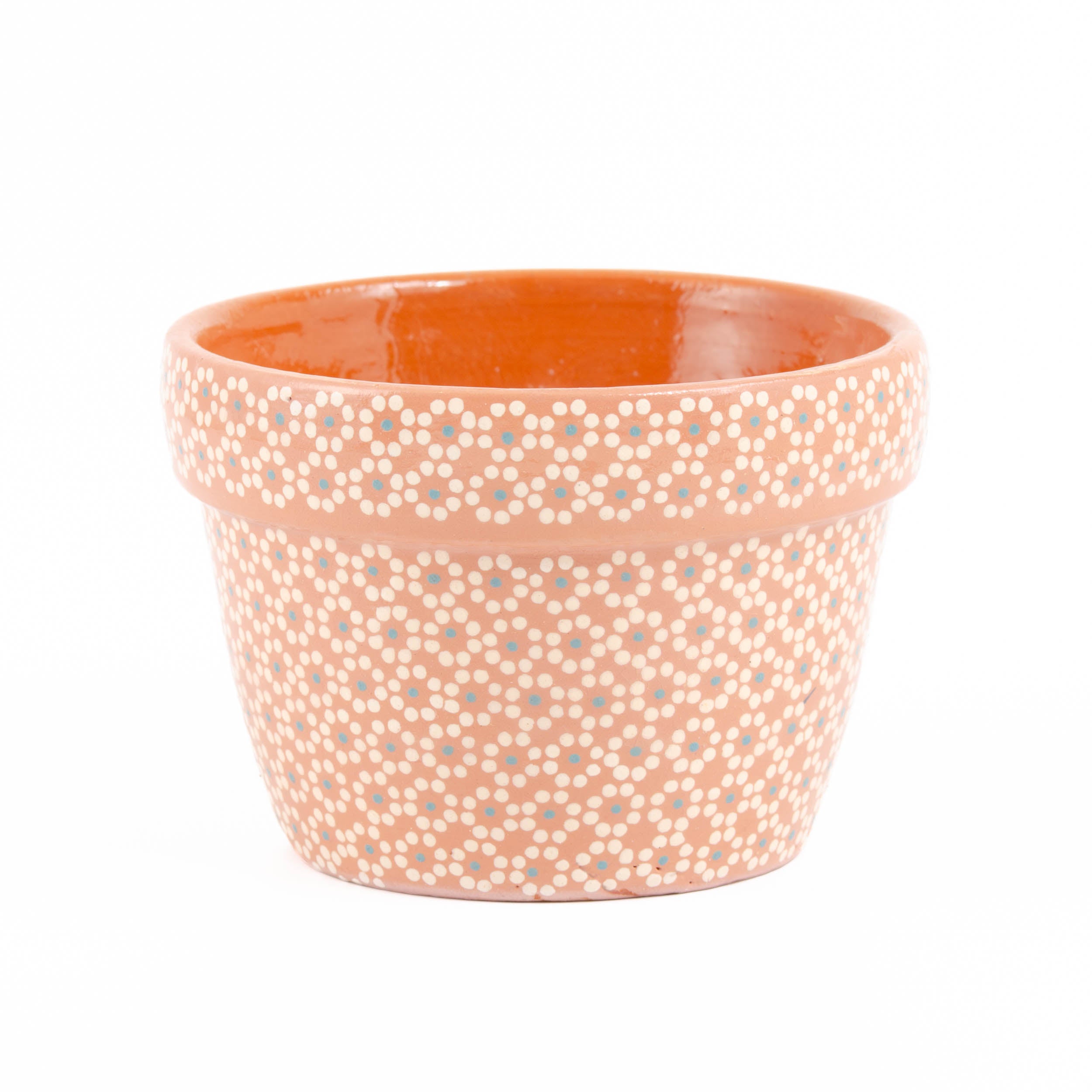 Capula Hand-Painted 4" Clay Planter