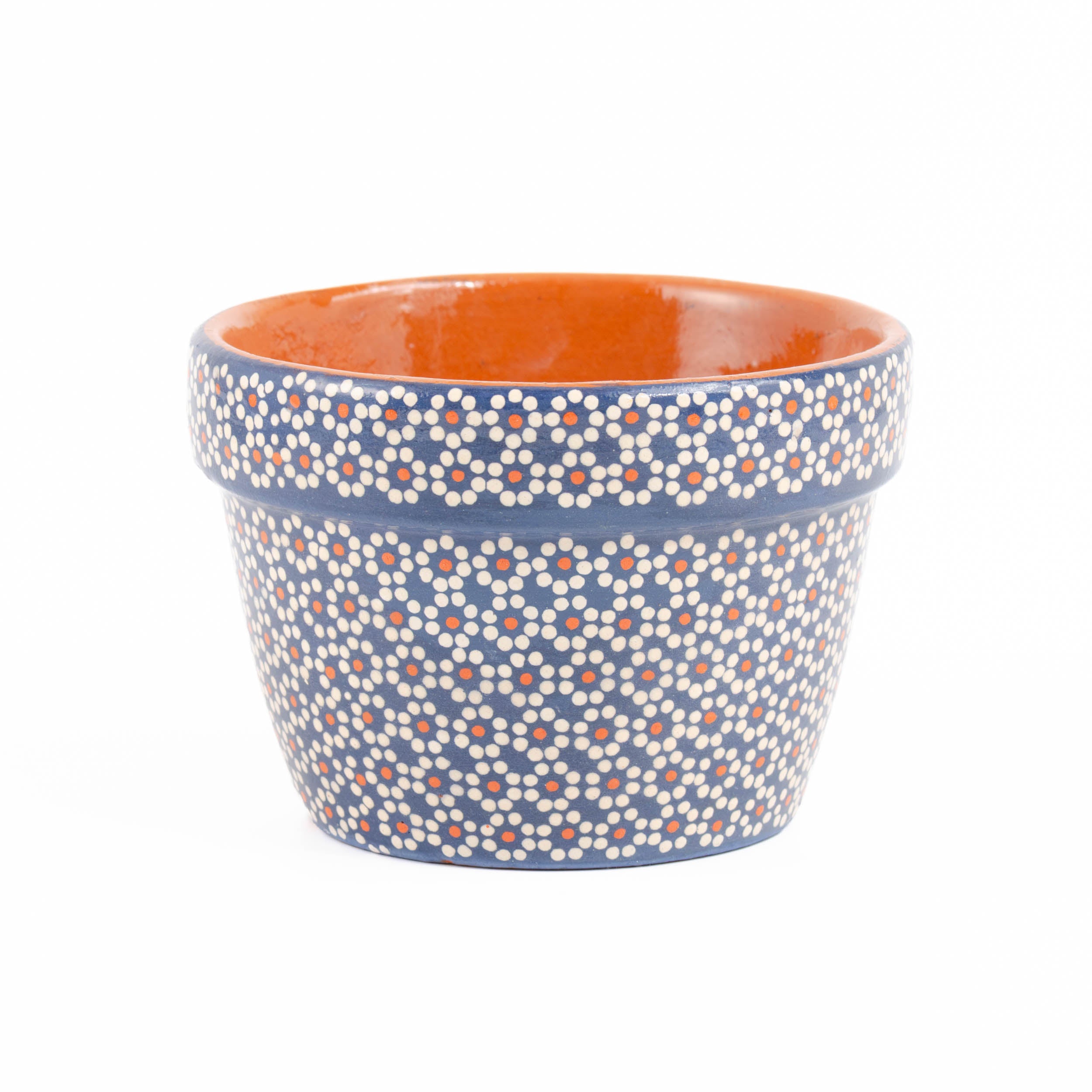 Capula Hand-Painted 4" Clay Planter