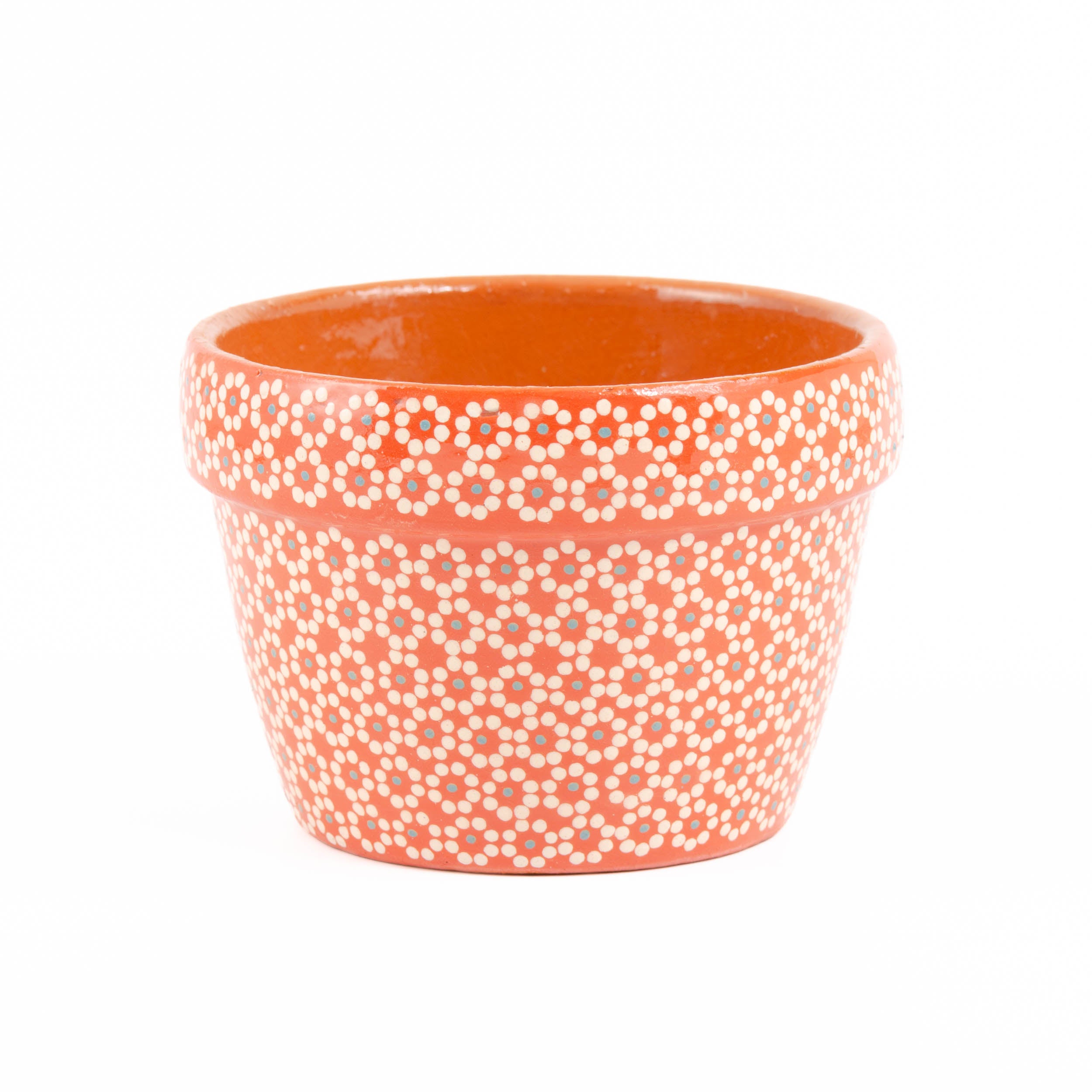 Capula Hand-Painted 4" Clay Planter