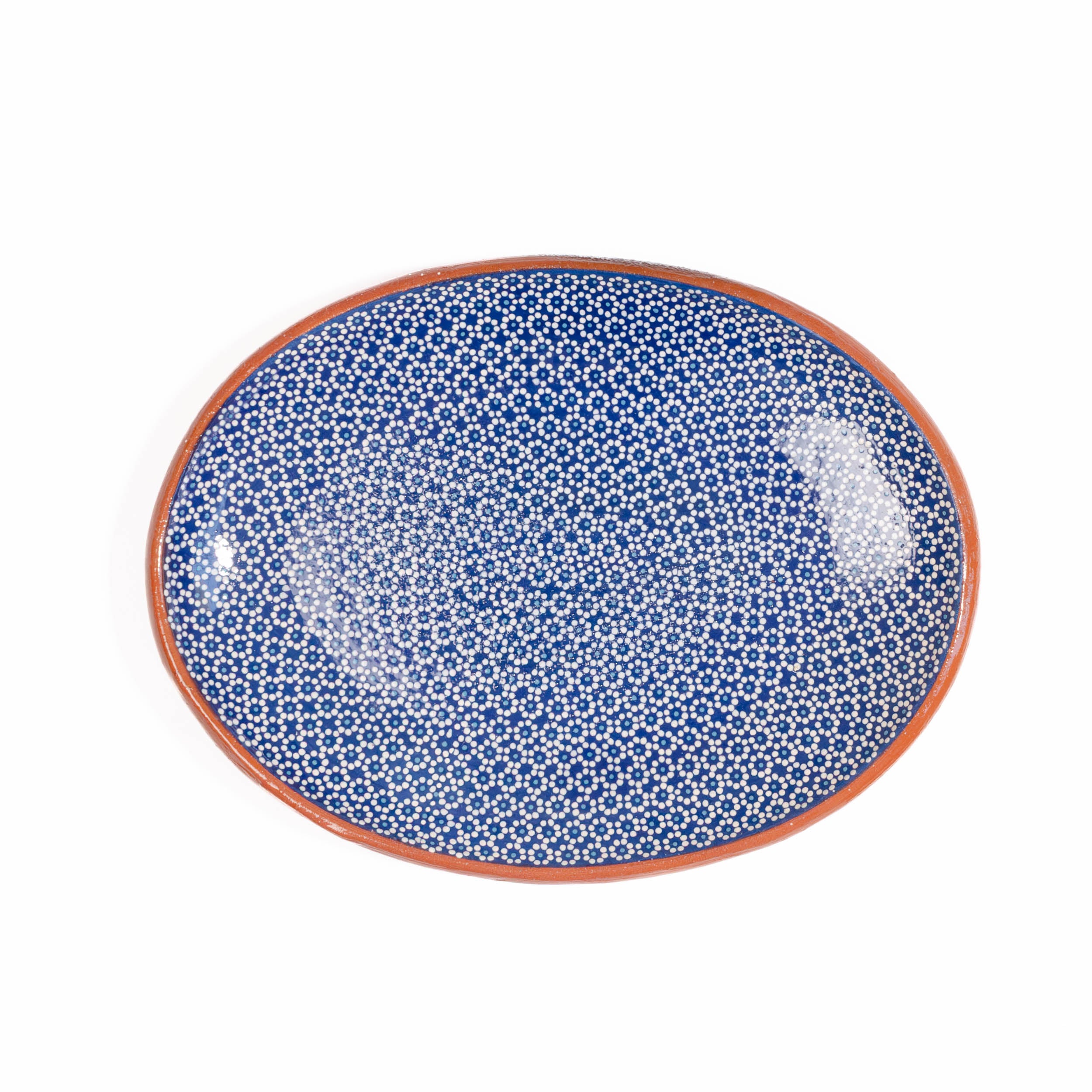 Capula Hand-Painted Clay Serving Platter