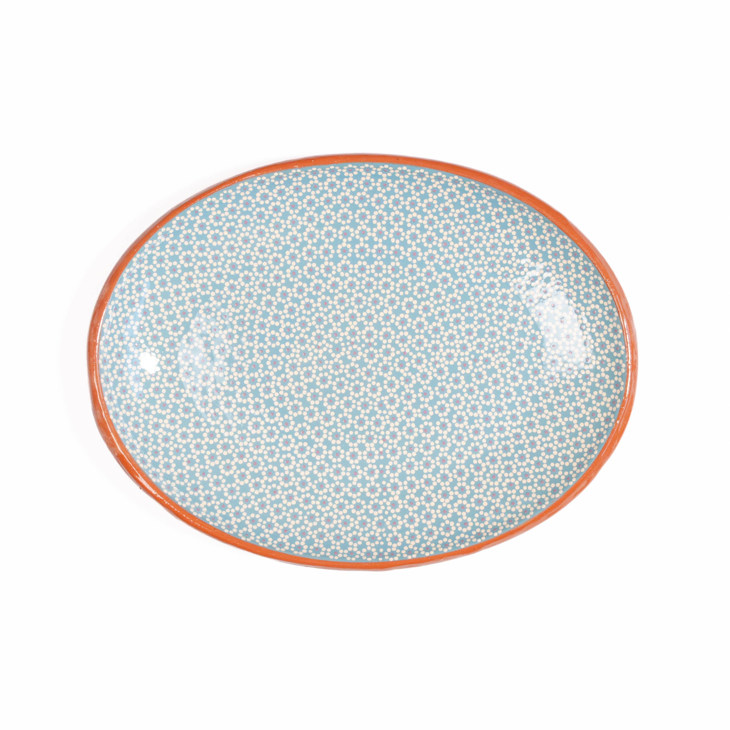 Capula Hand-Painted Clay Serving Platter