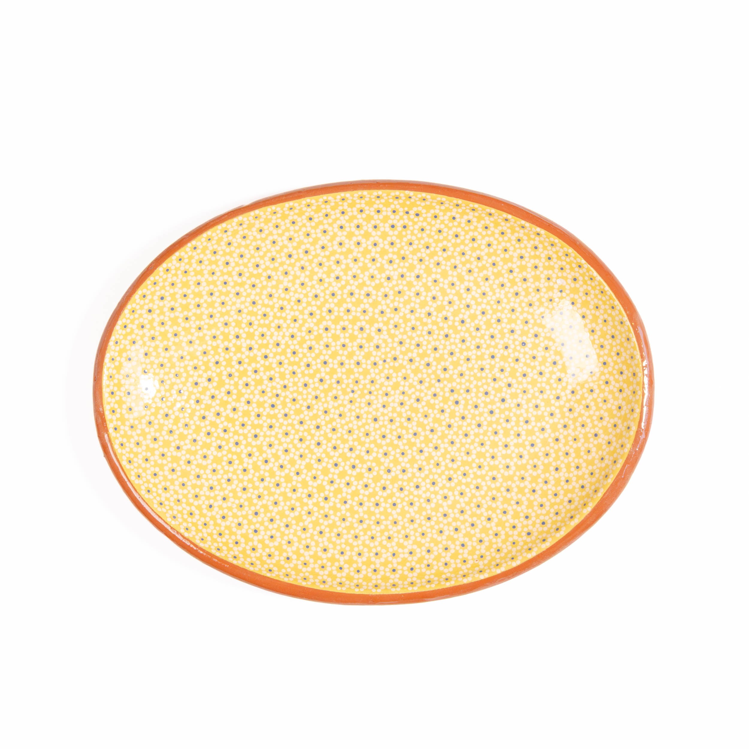 Capula Hand-Painted Clay Serving Platter