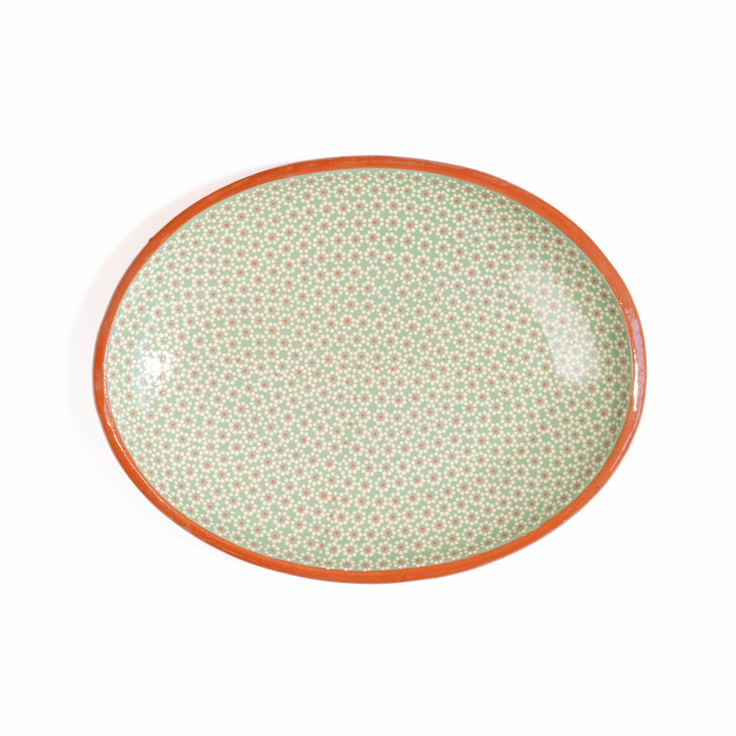 Capula Hand-Painted Clay Serving Platter