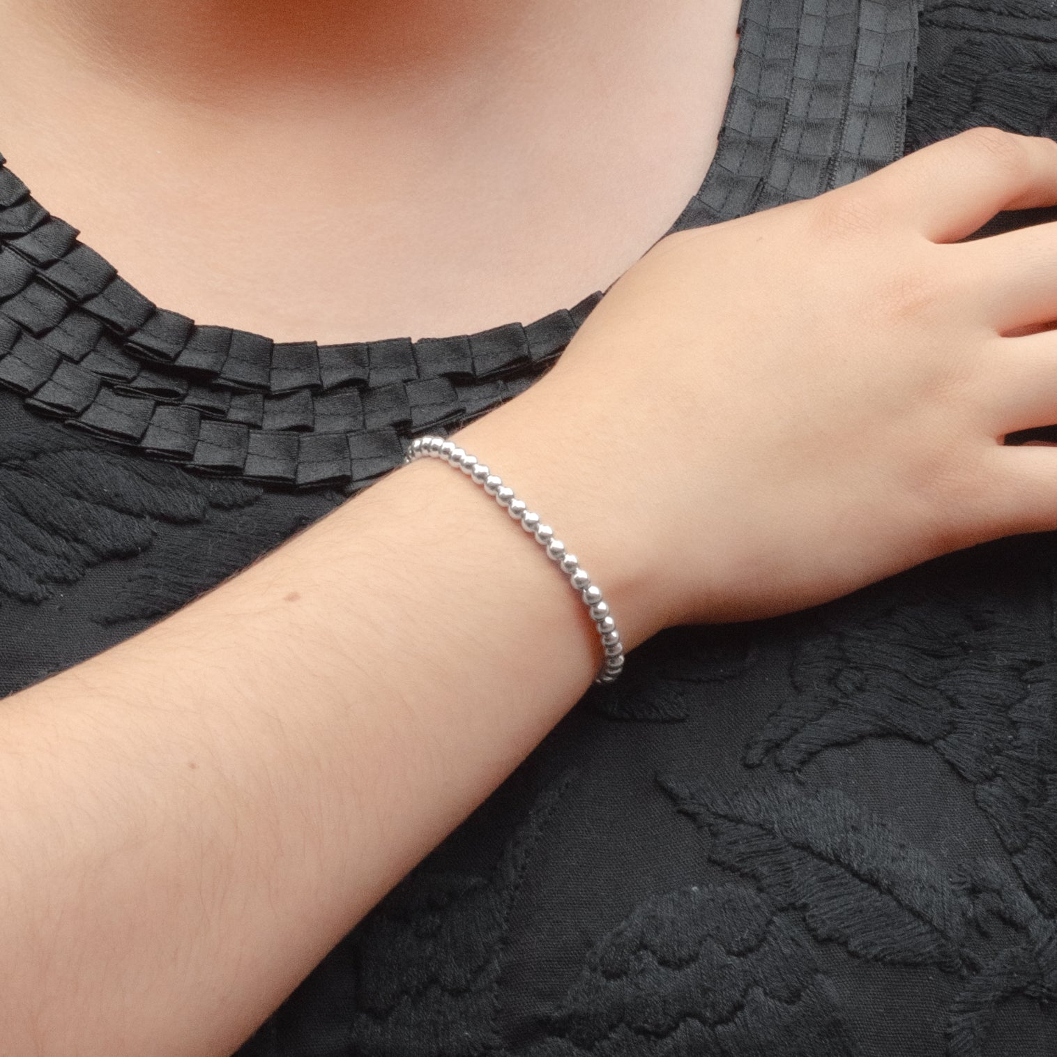 Sterling Silver Bolitas Bracelet