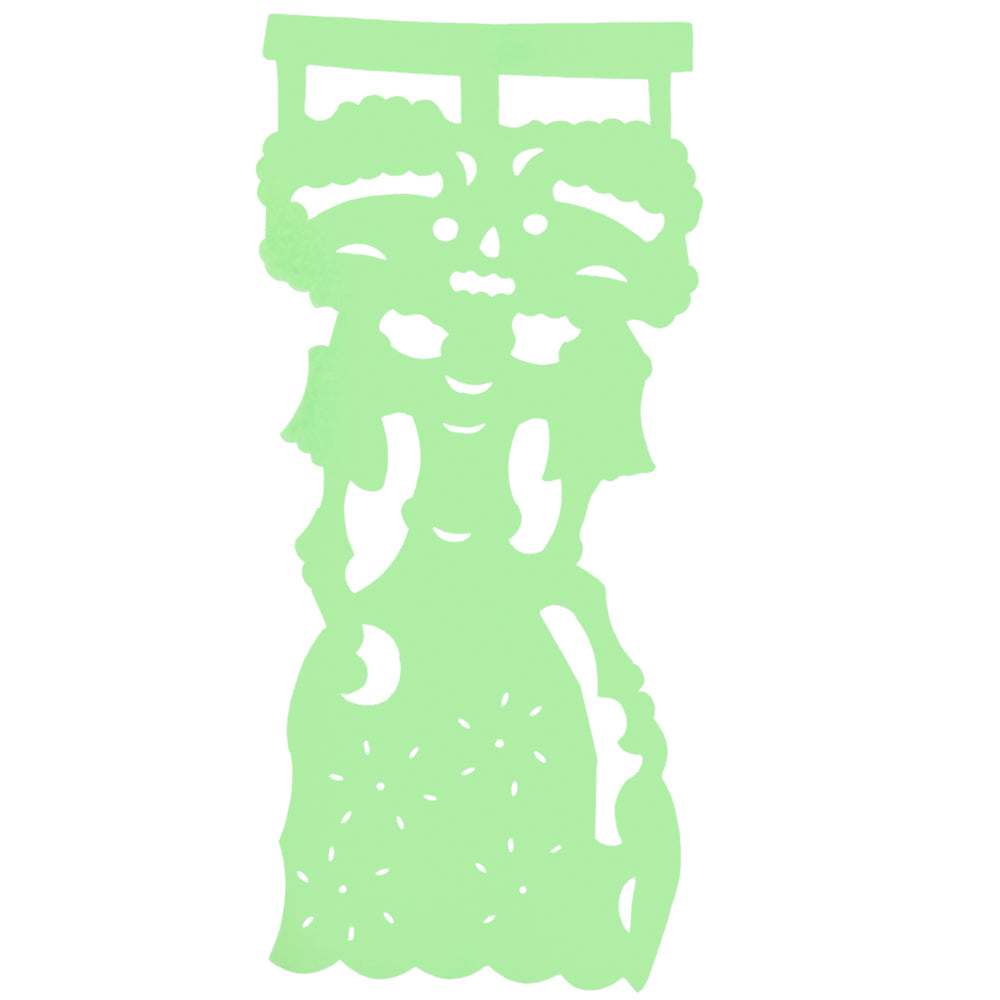 Colorful La Catrina Papel Picado Banner