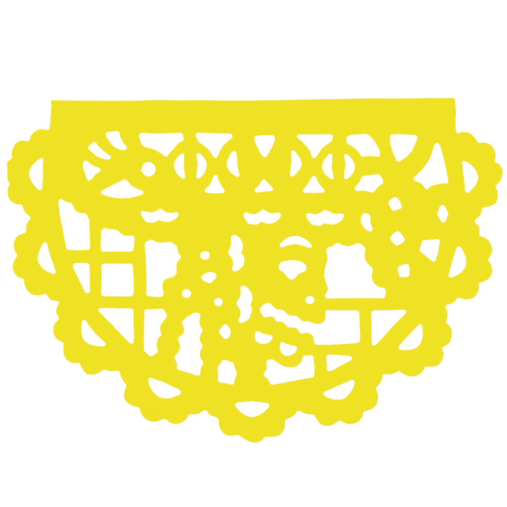 Fun Calacas Papel Picado Banner