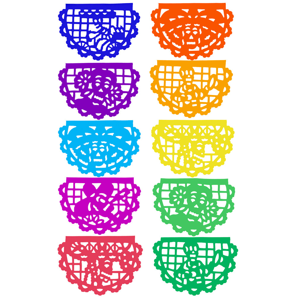 Fun Calacas Papel Picado Banner