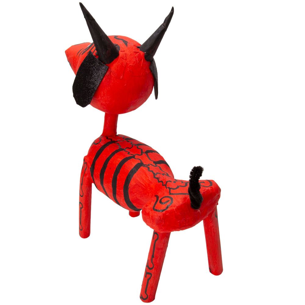 Perrito Diablito 12" Papier Mache Skeleton