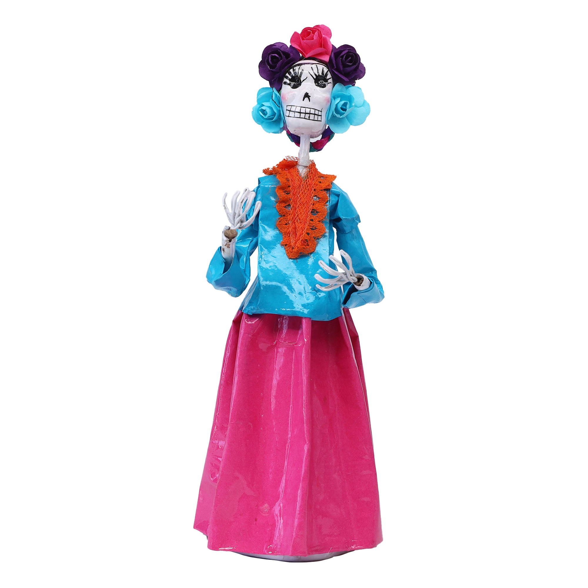 Papier-Mâché Frida Catrina Sculpture