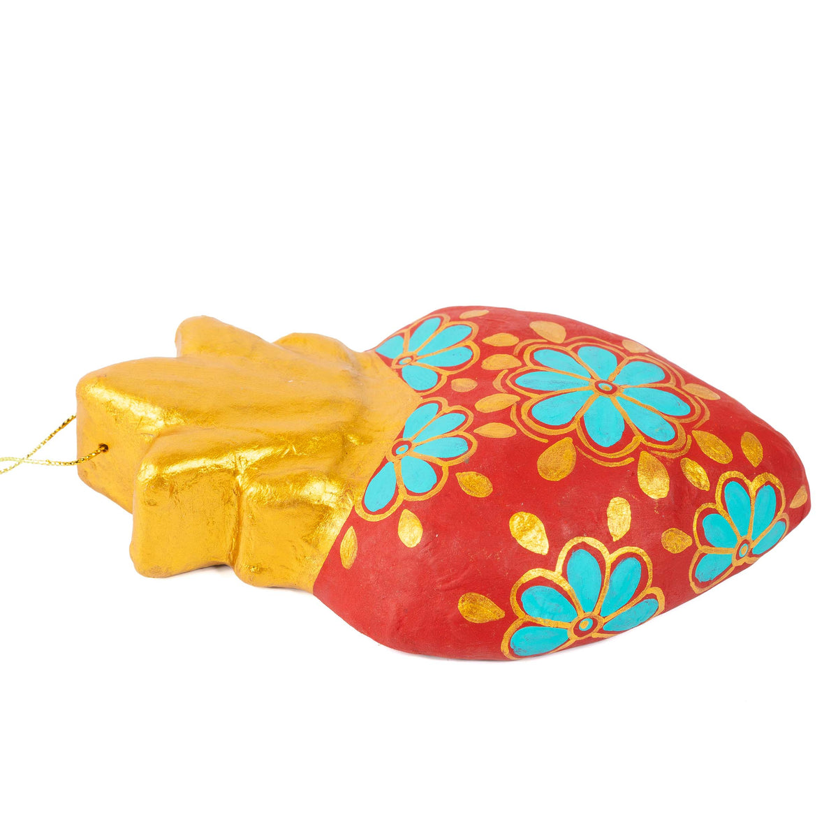 Papier Mâche Corazón Ornament