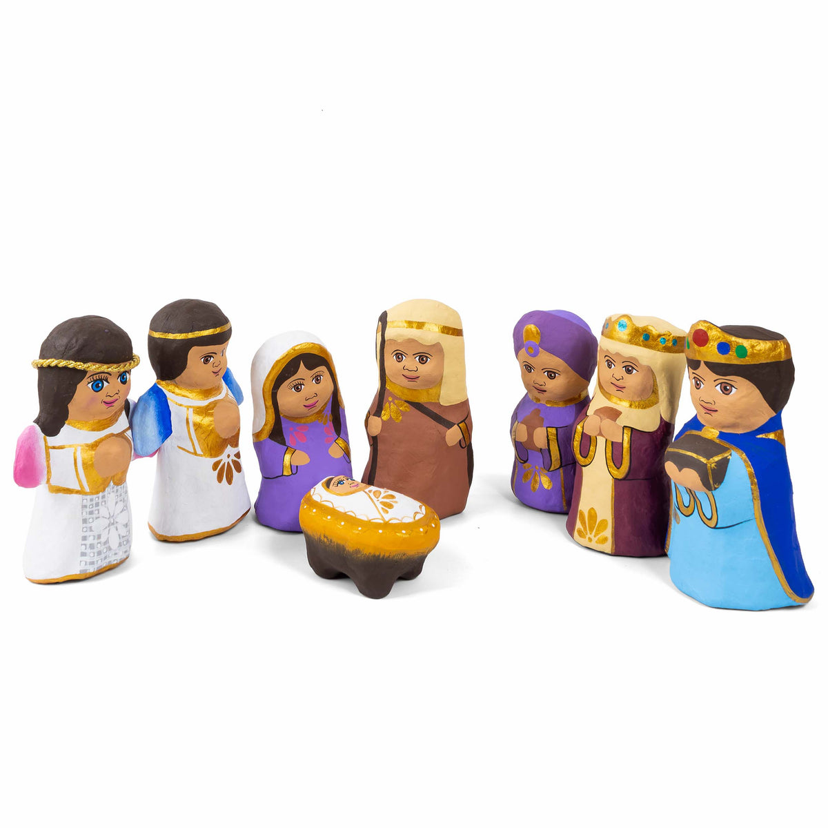 Papier Mâche Nativity Scene
