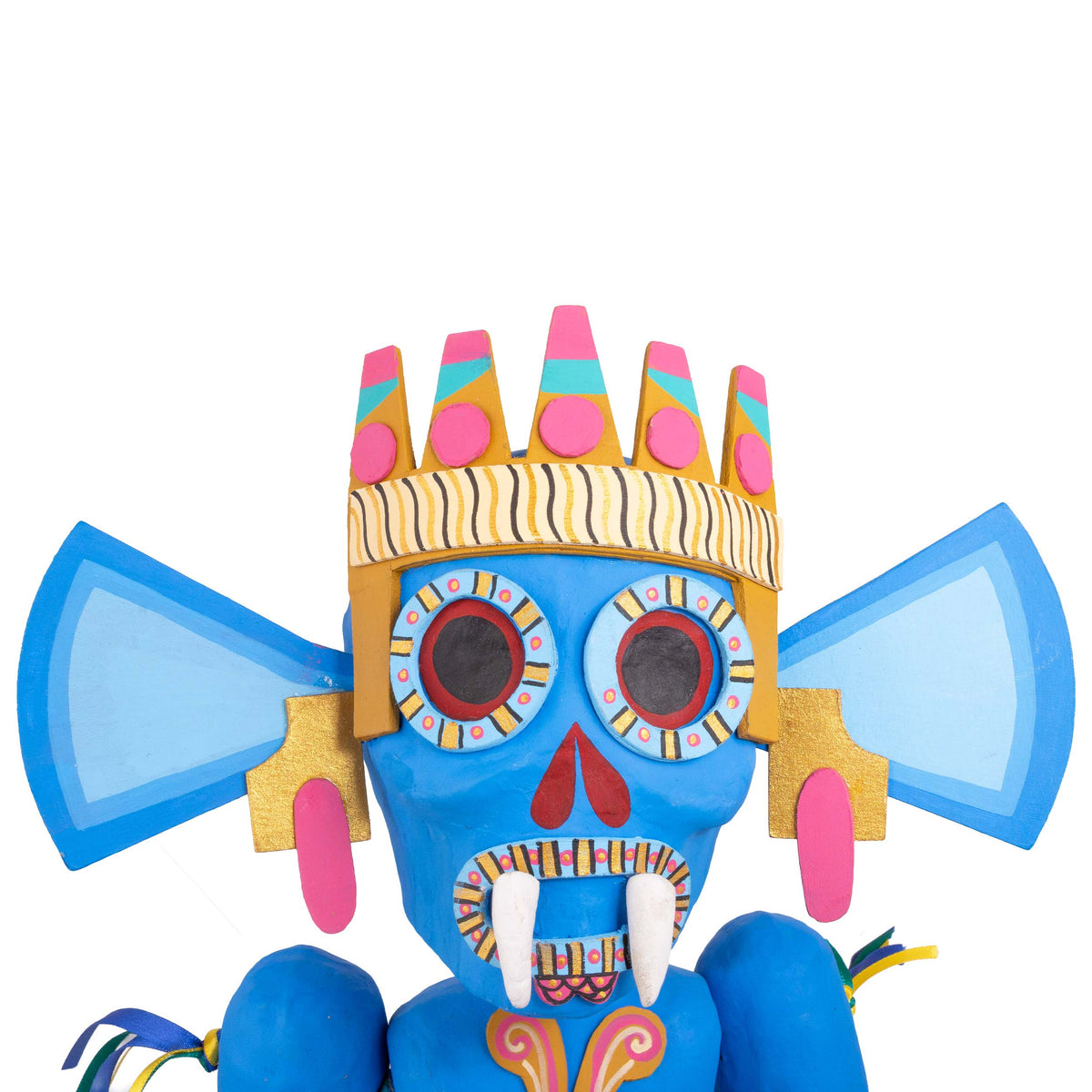 Papier-Mâché Tláloc Sculpture