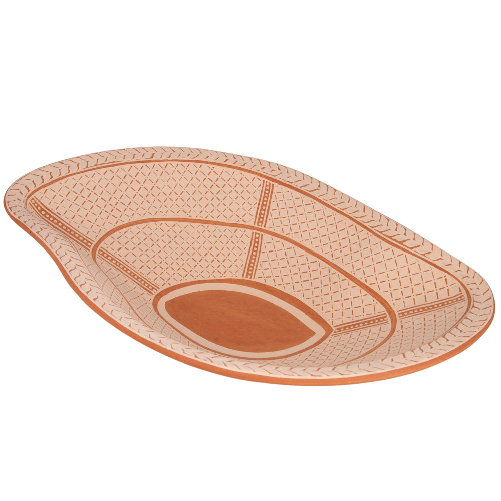 Patamban Almond-Shape Clay Bowl