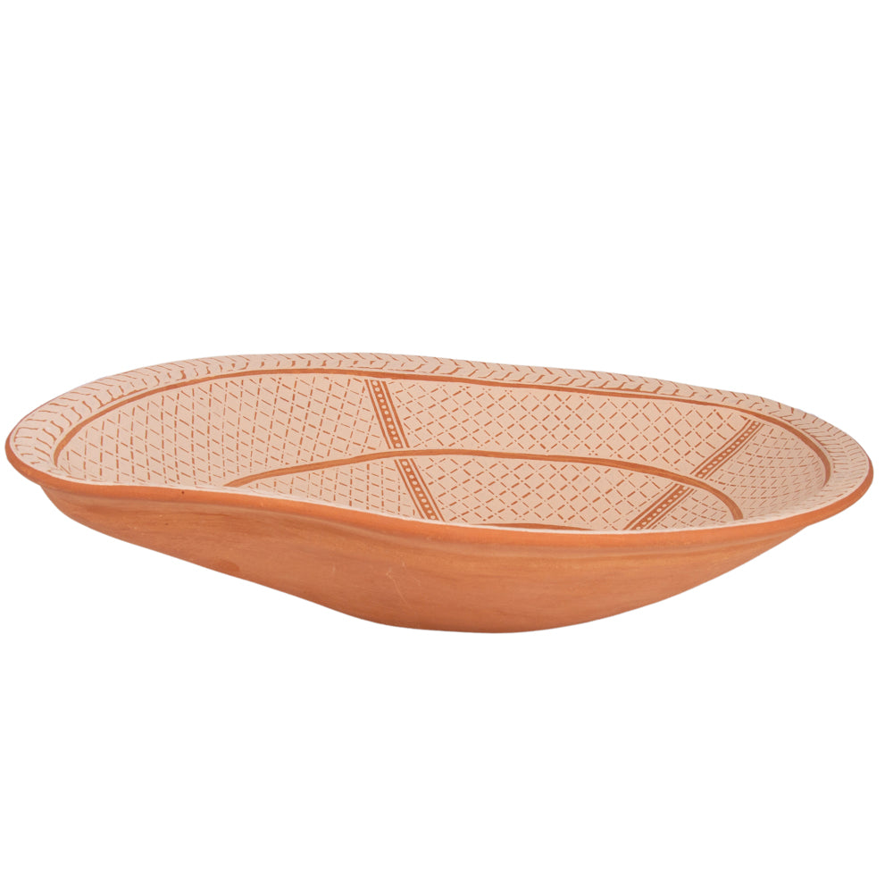Patamban Almond-Shape Clay Bowl