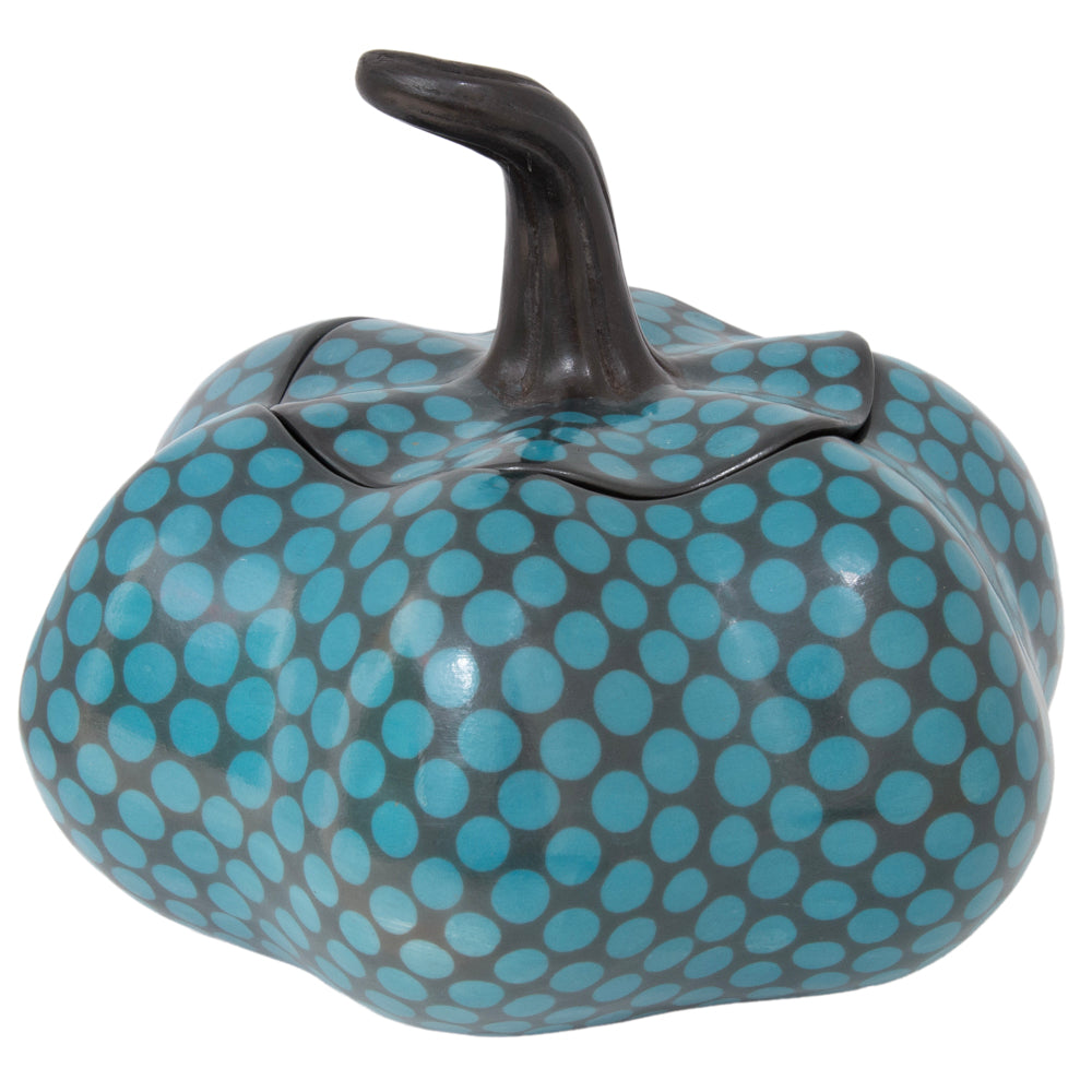 Zinepécuaro Colored Clay Pumpkin with Lid