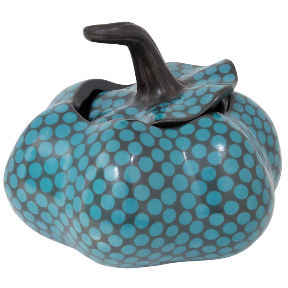 Zinepécuaro Colored Clay Pumpkin with Lid