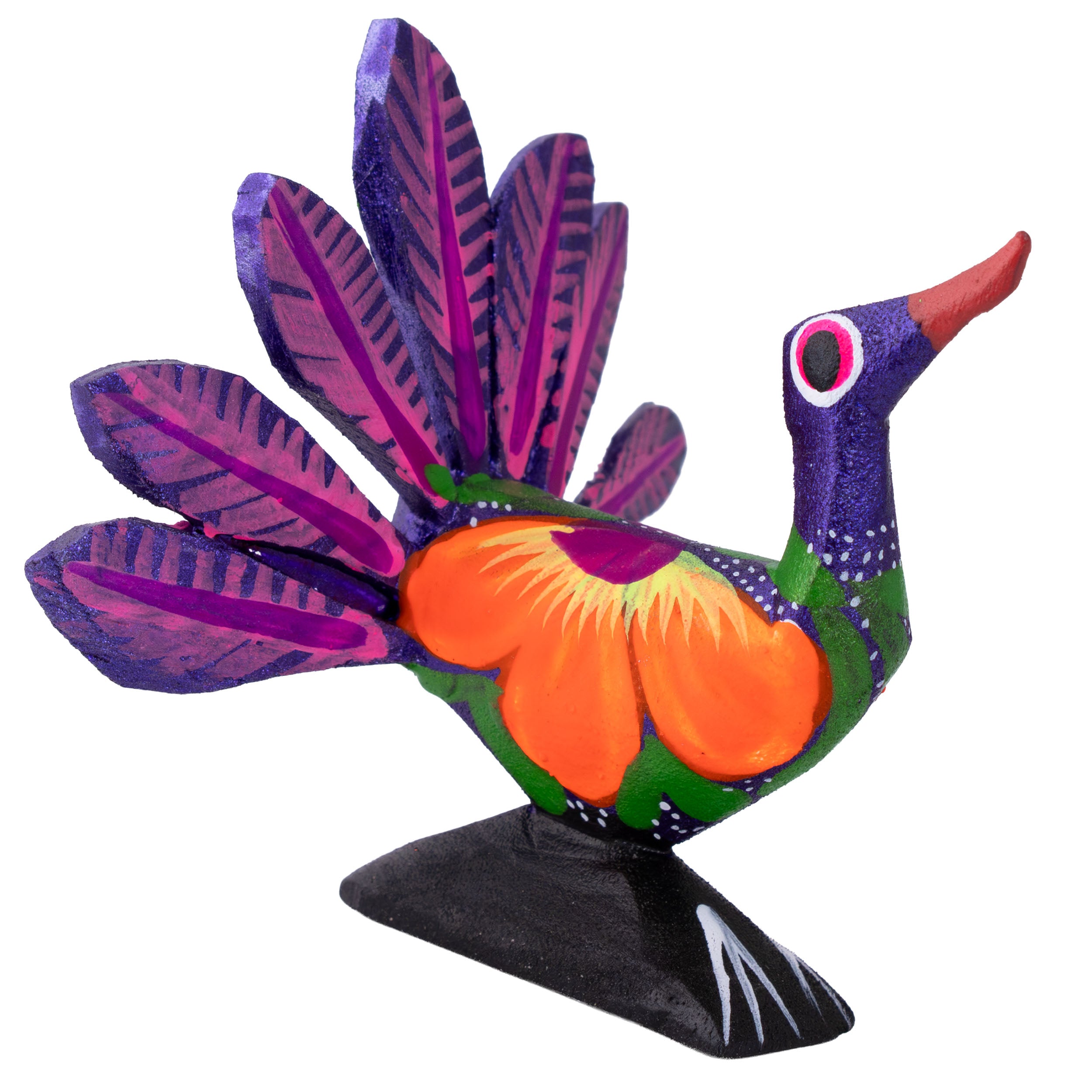 Hand Painted Turkey Bird Wooden Figurine