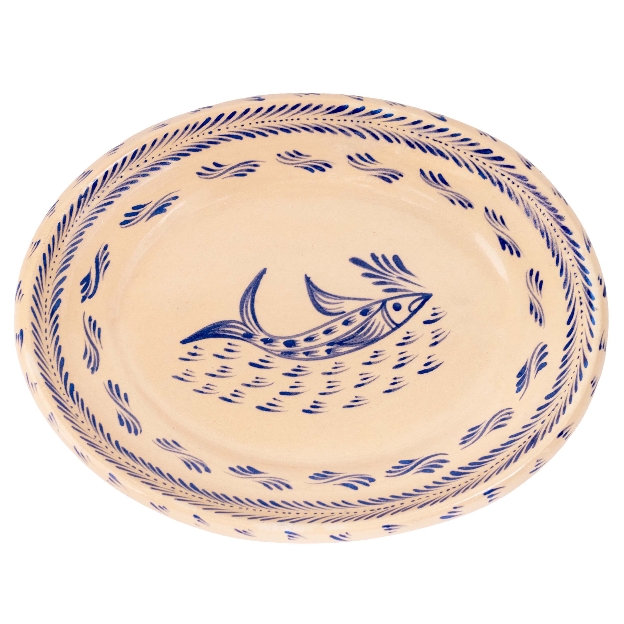 Capula Hand-Painted Pesacadito Medium Oval Dish