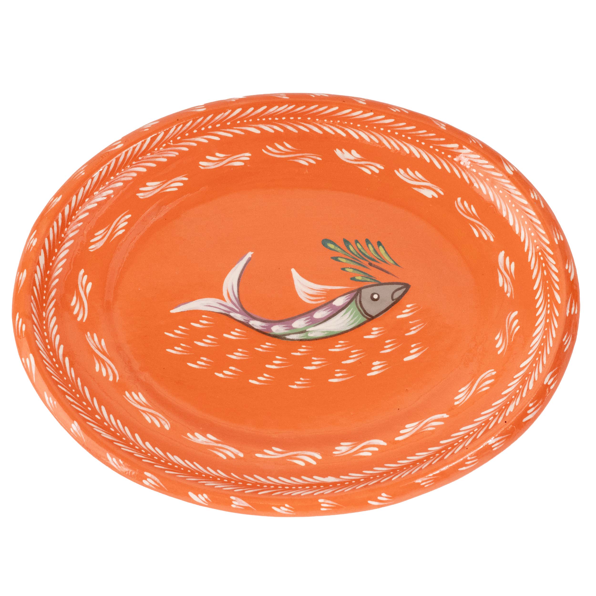 Capula Hand-Painted Pesacadito Medium Oval Dish