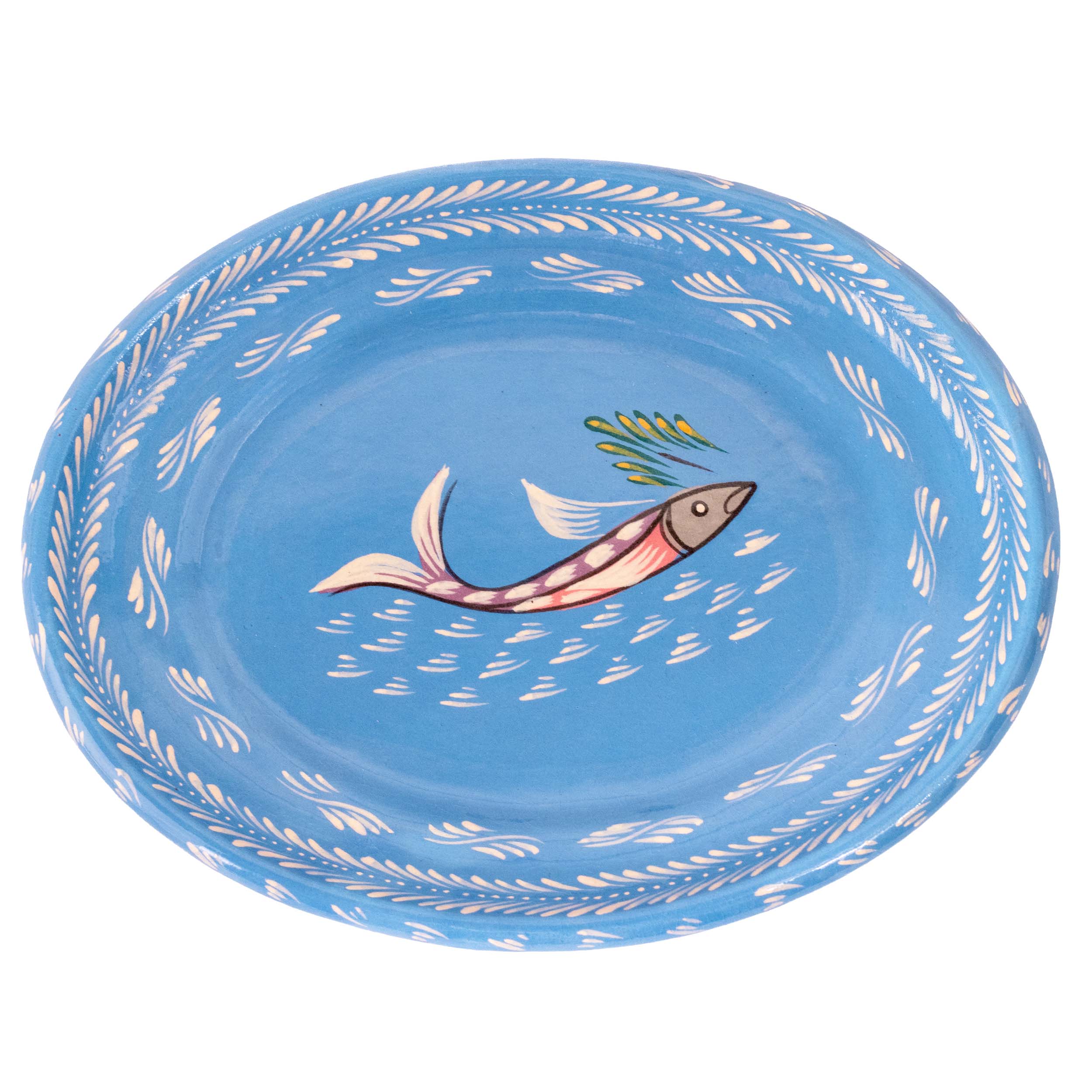 Capula Hand-Painted Pesacadito Medium Oval Dish
