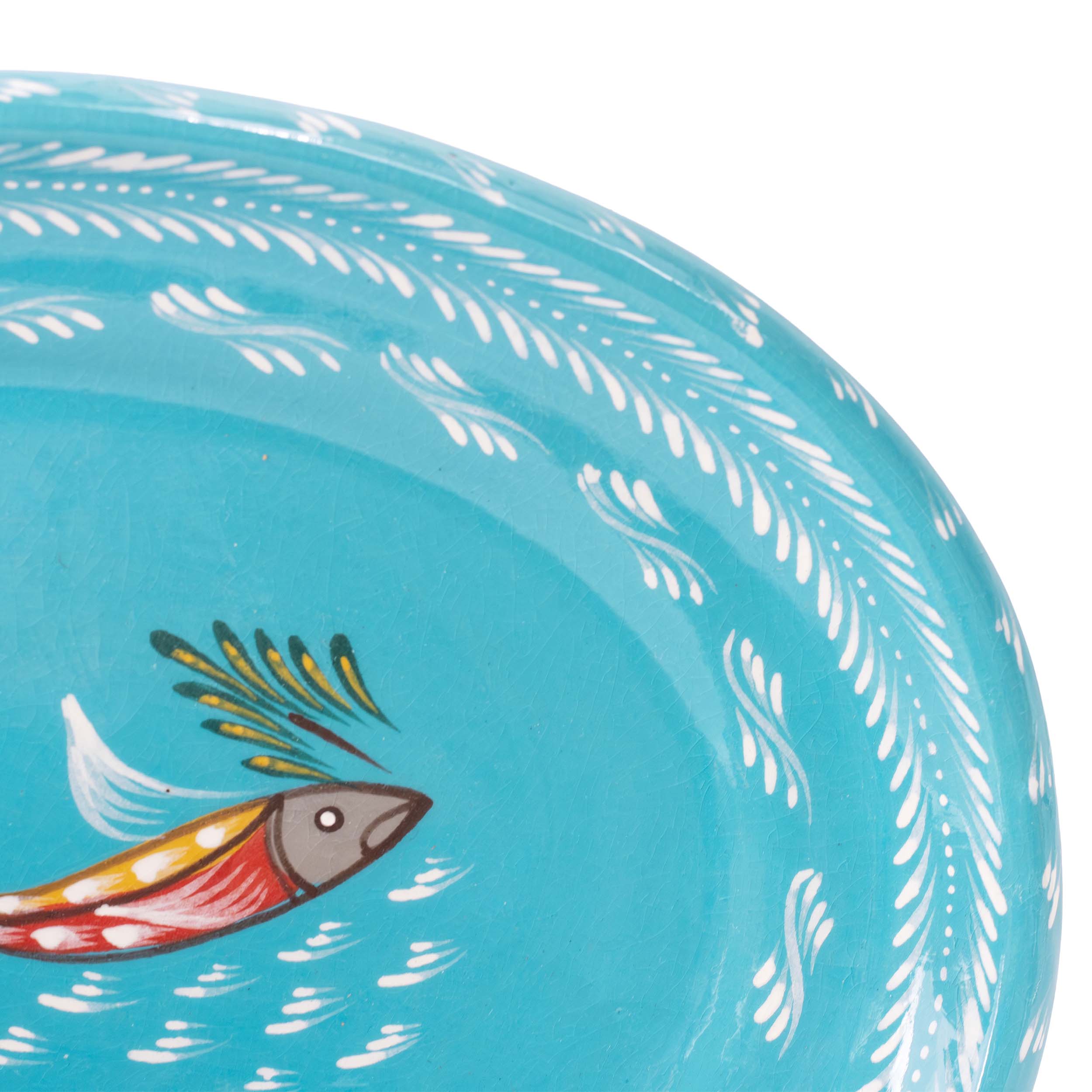 Capula Hand-Painted Pesacadito Medium Oval Dish