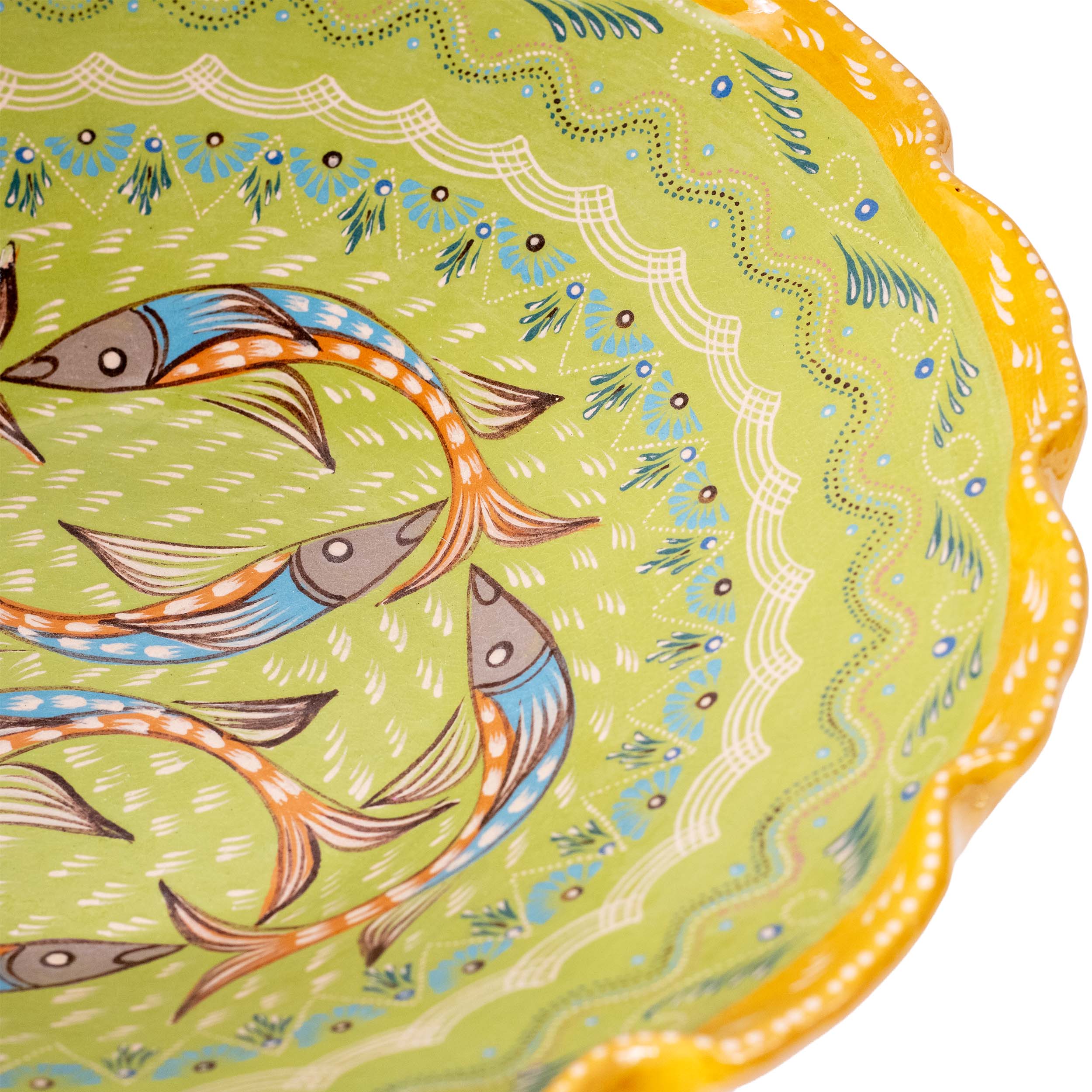 Peces de Capula Twisting Rim Medium Fruit Bowl