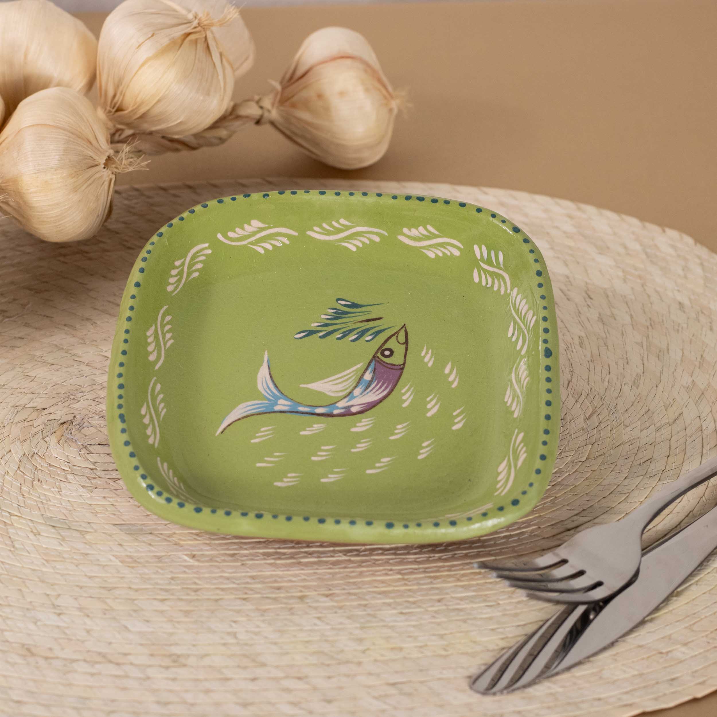 Peces de Capula Small Square Trinket Dish
