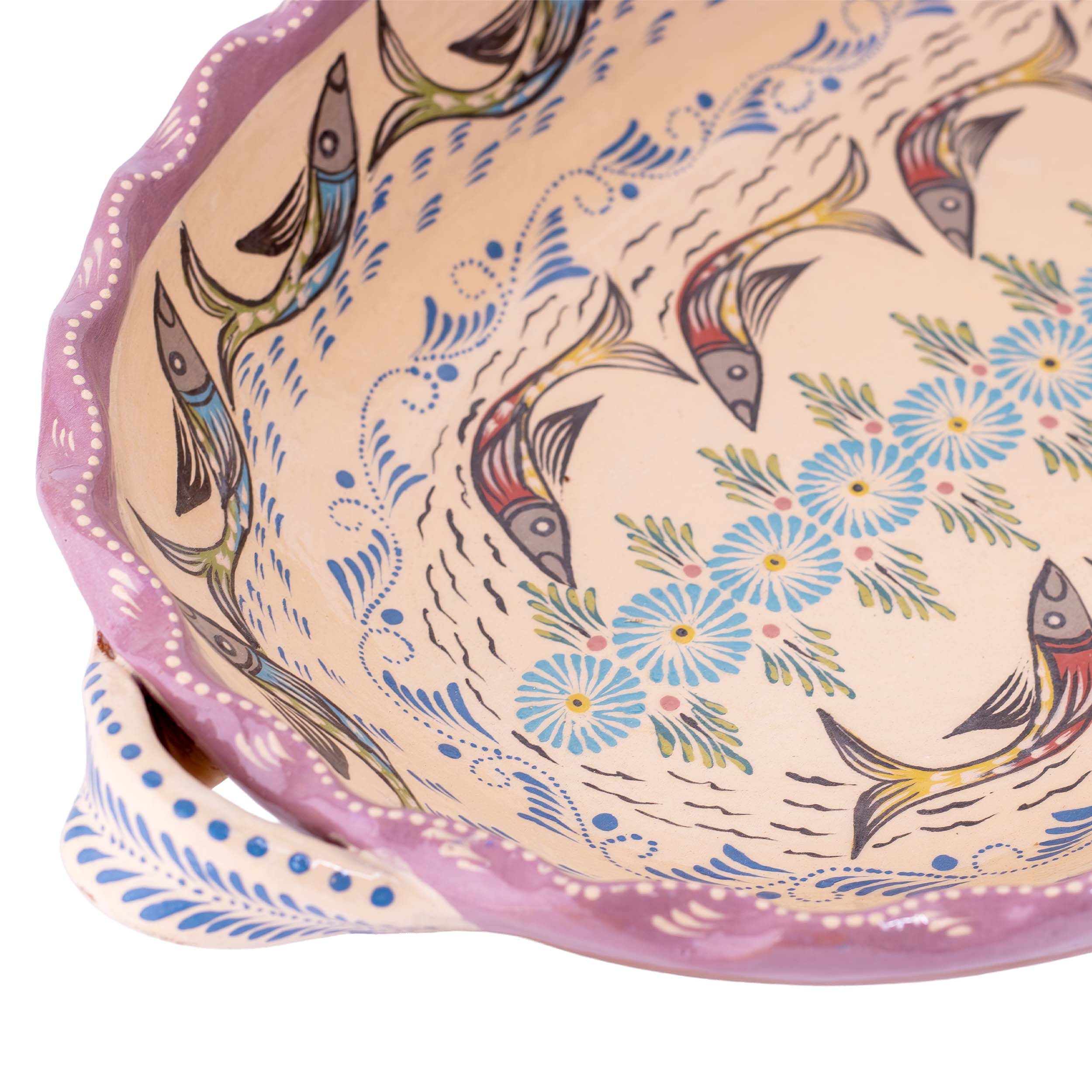 Peces de Capula Twisting Rim Rectangular Tray
