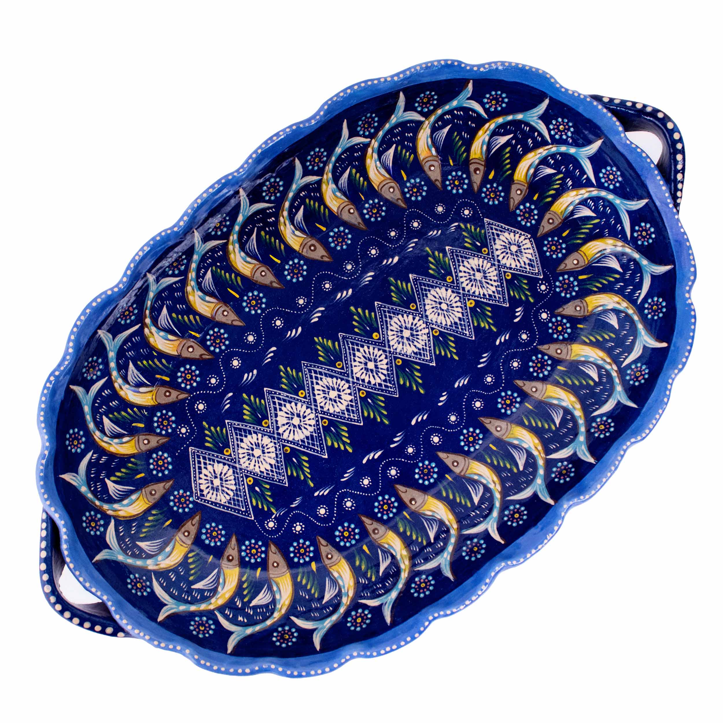 Peces de Capula Twisting Rim Rectangular Tray