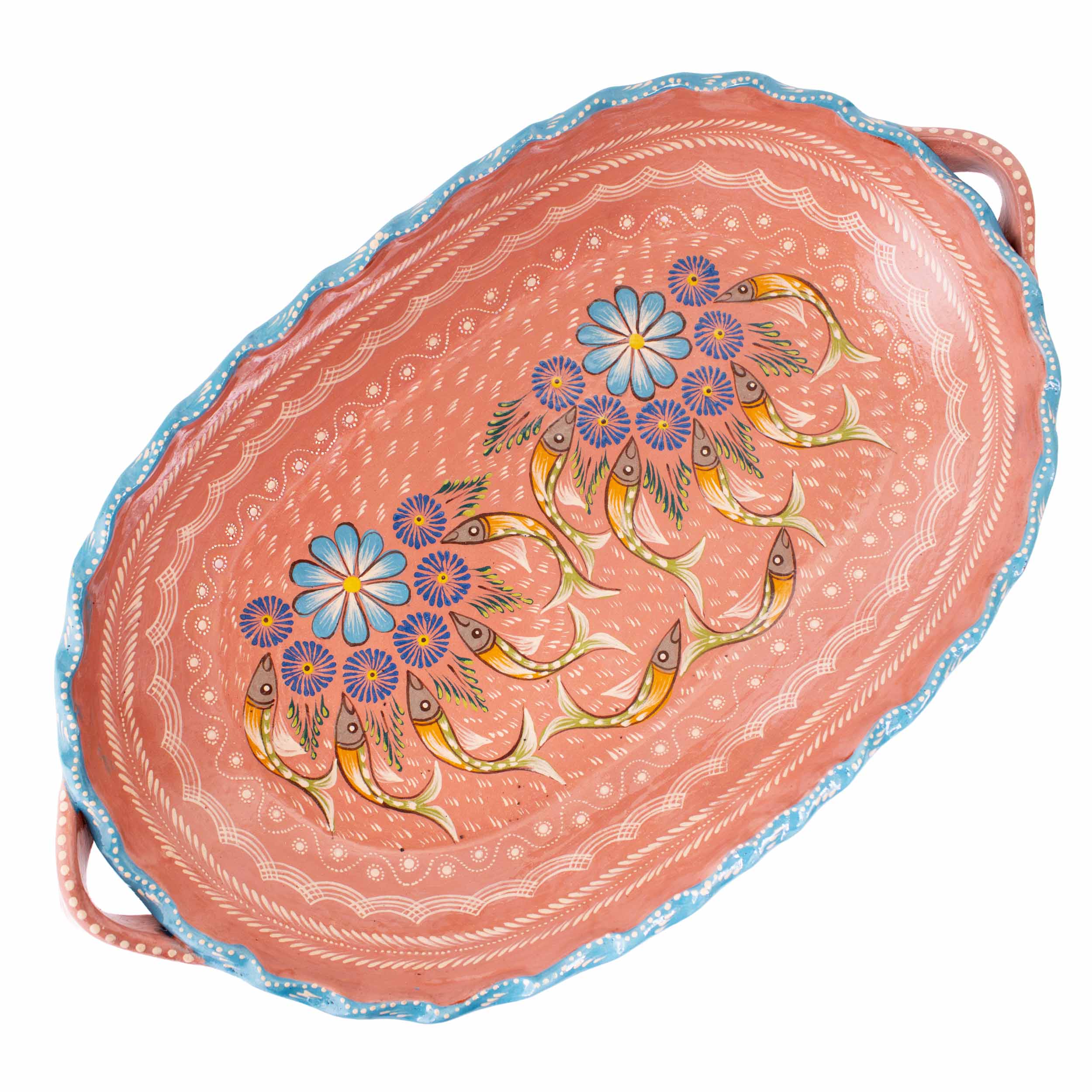 Peces de Capula Twisting Rim Rectangular Tray