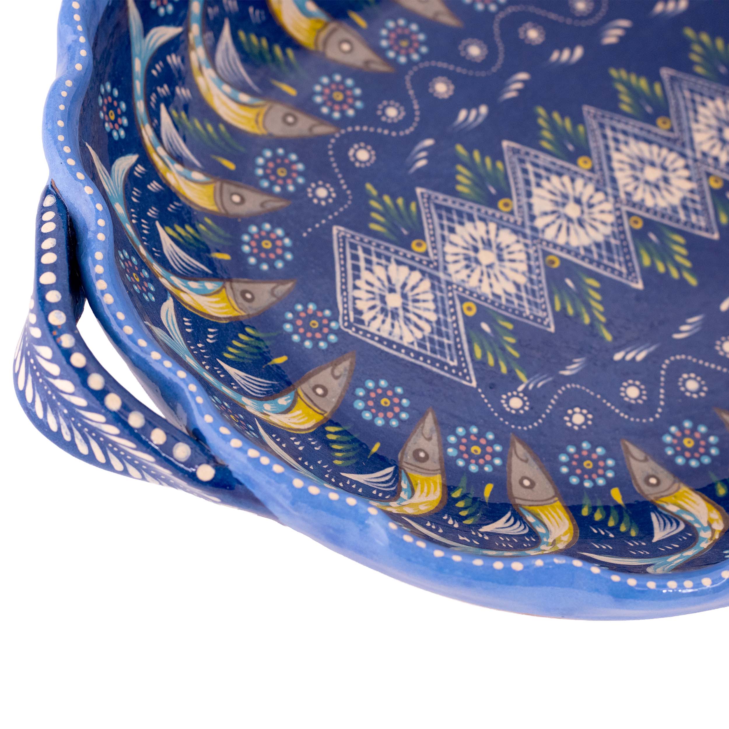 Peces de Capula Twisting Rim Rectangular Tray