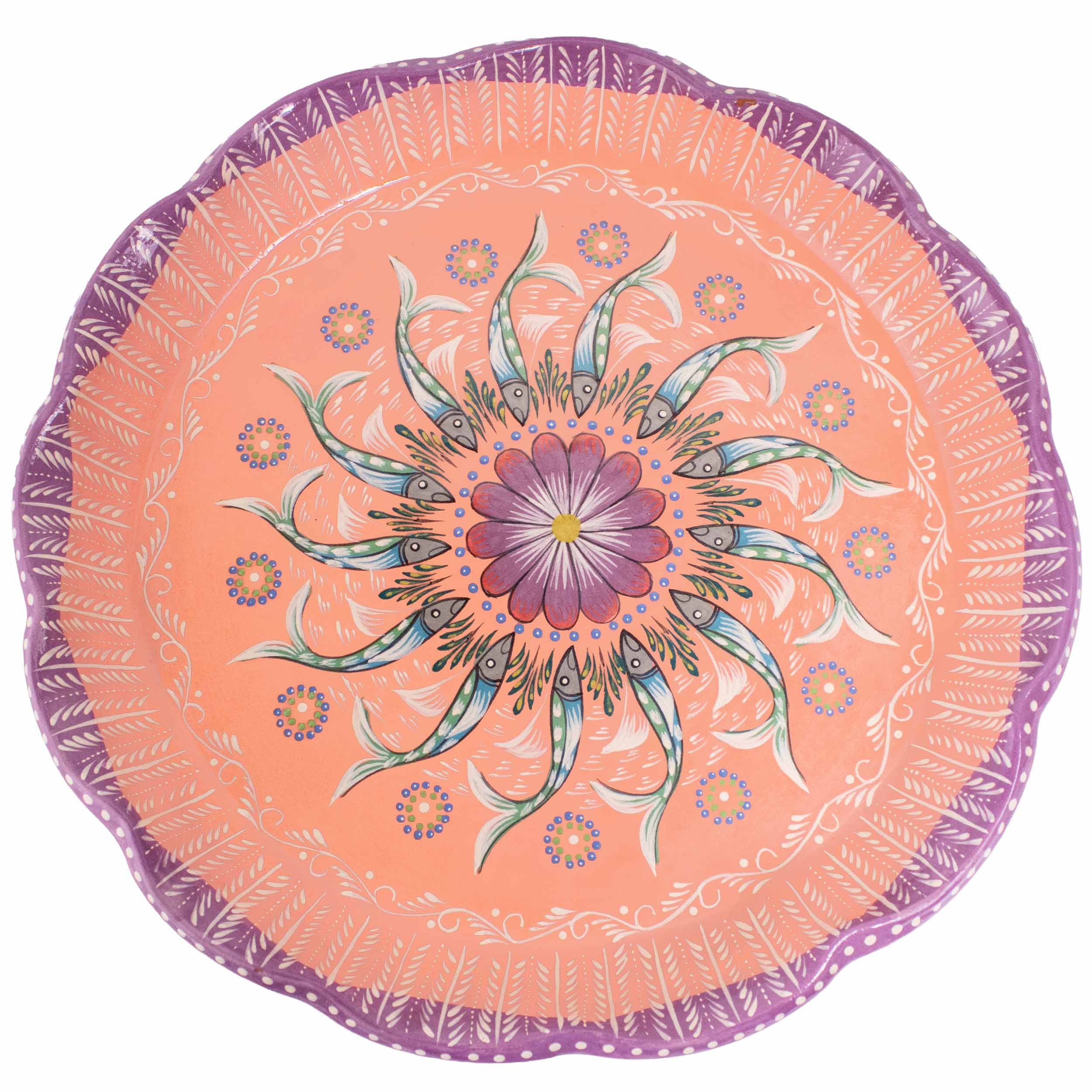 Peces de Capula 13" Scalloped Serving Platter