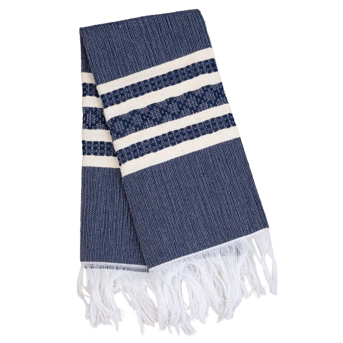 Pedal Loom Frayed Ends Tea Towel