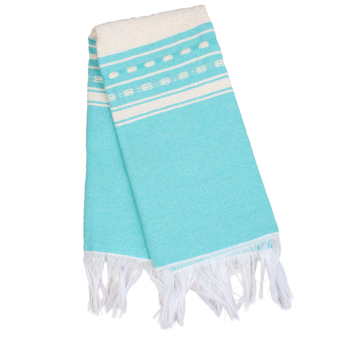 Pedal Loom Frayed Ends Tea Towel
