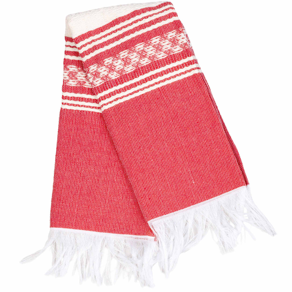 Pedal Loom Frayed Ends Tea Towel