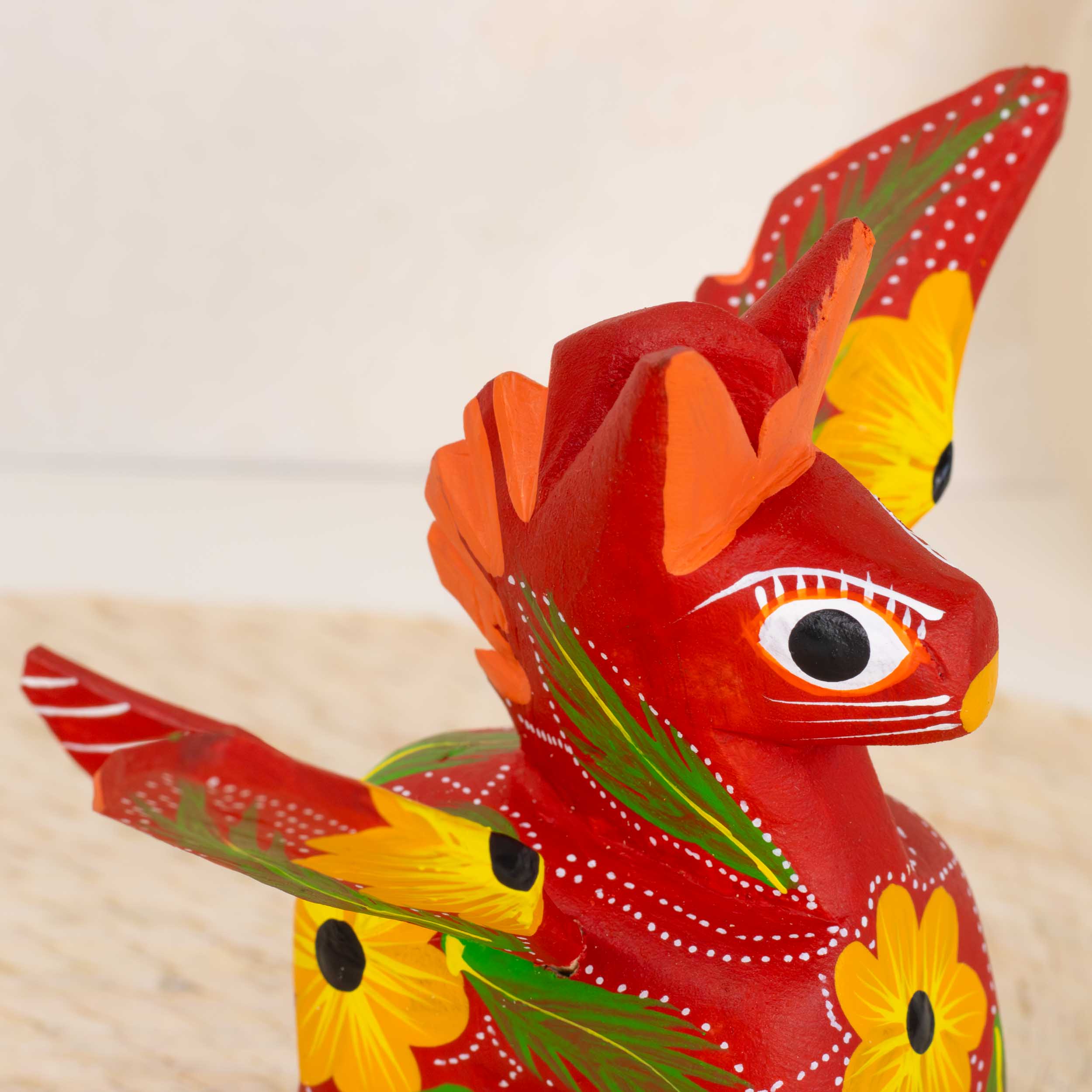 Large Hand Painted Pegasus Wooden Alebrije