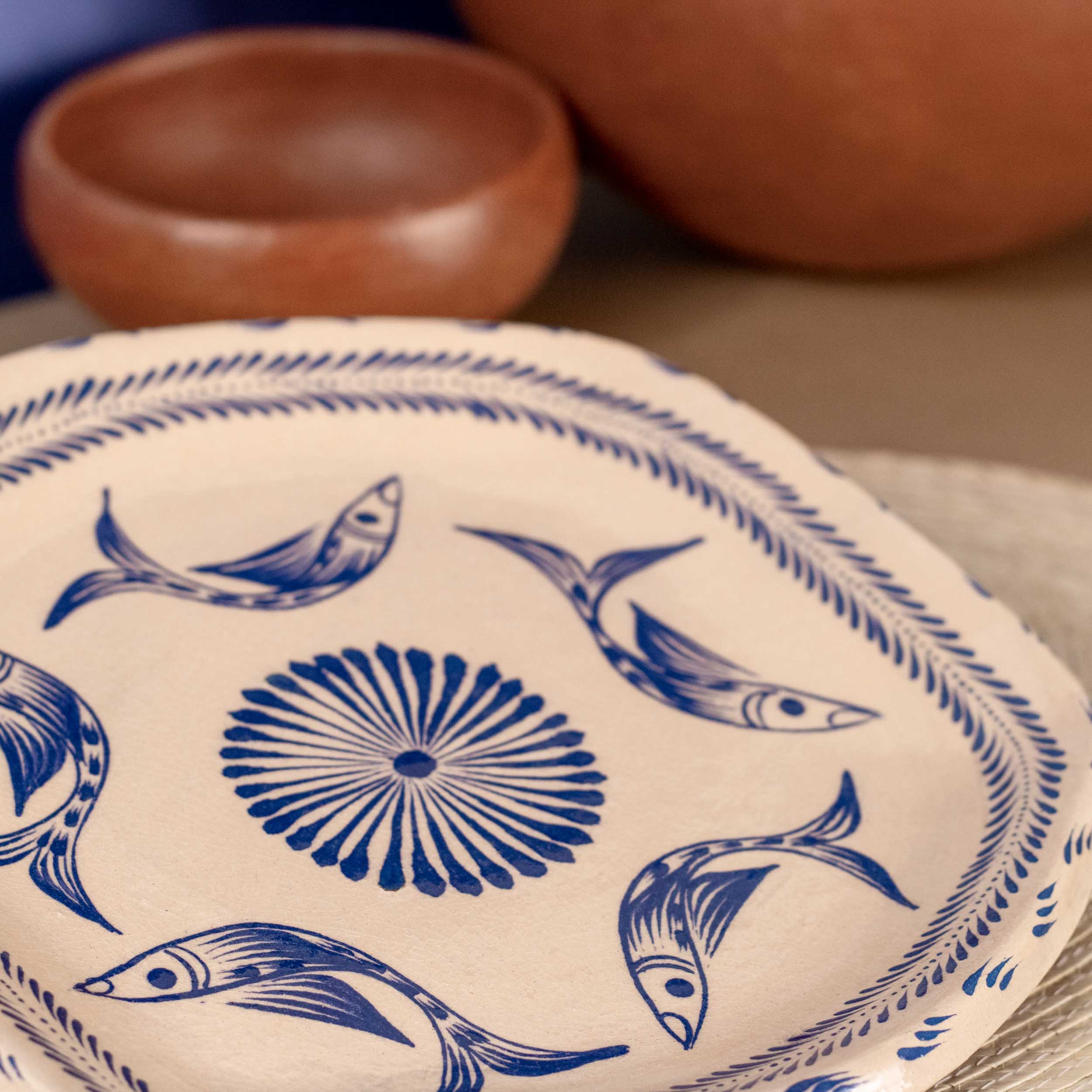 Peces de Capula Hexagonal Dinner Plate