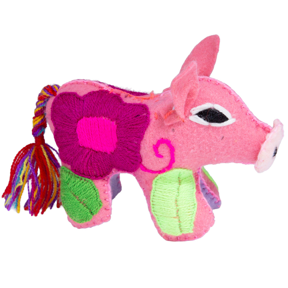 Cochinito Hand-Embroidered Stuffed Animal